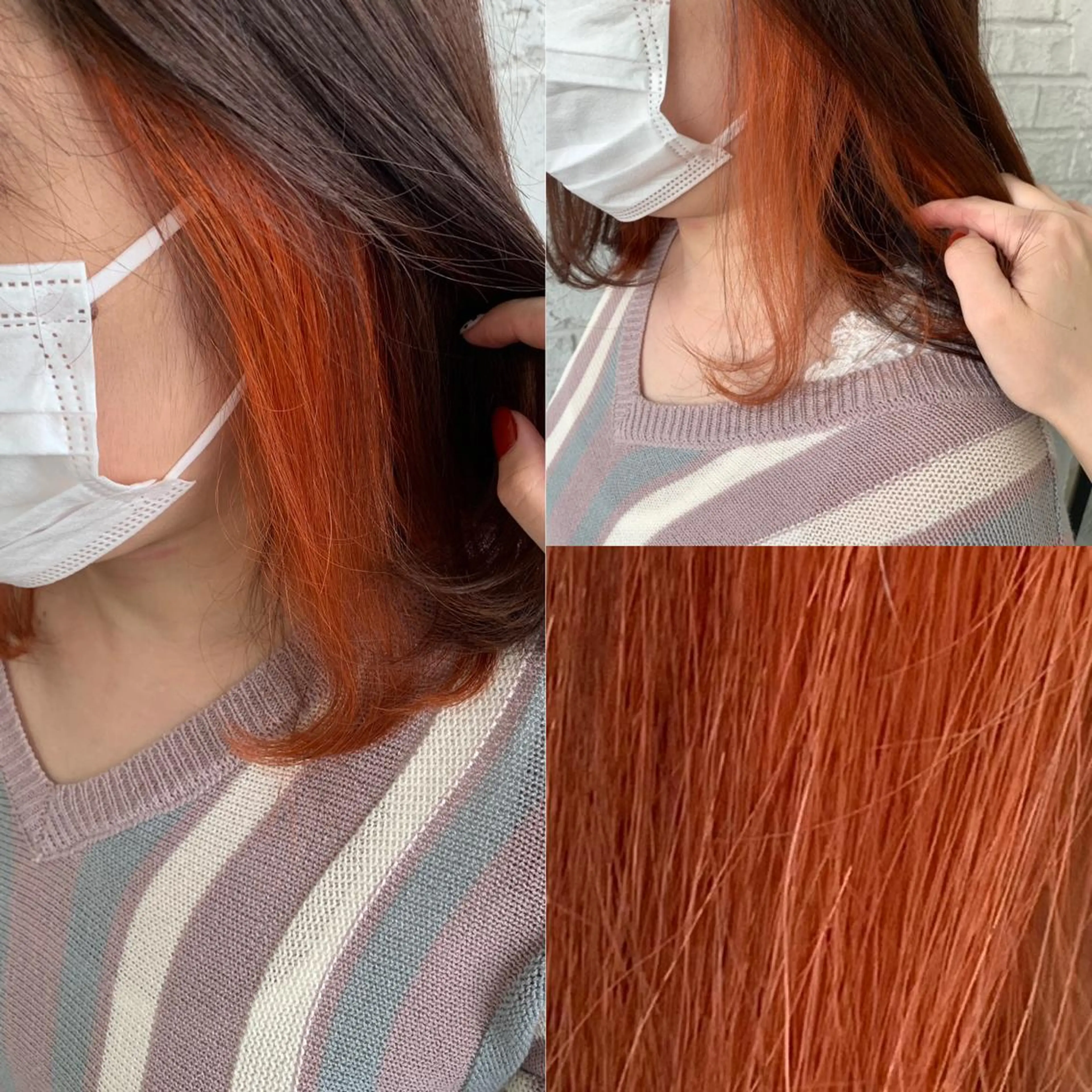 ミディアム カラー エクステ＆艶カラー 🎀YURINA🎀のヘアスタイル