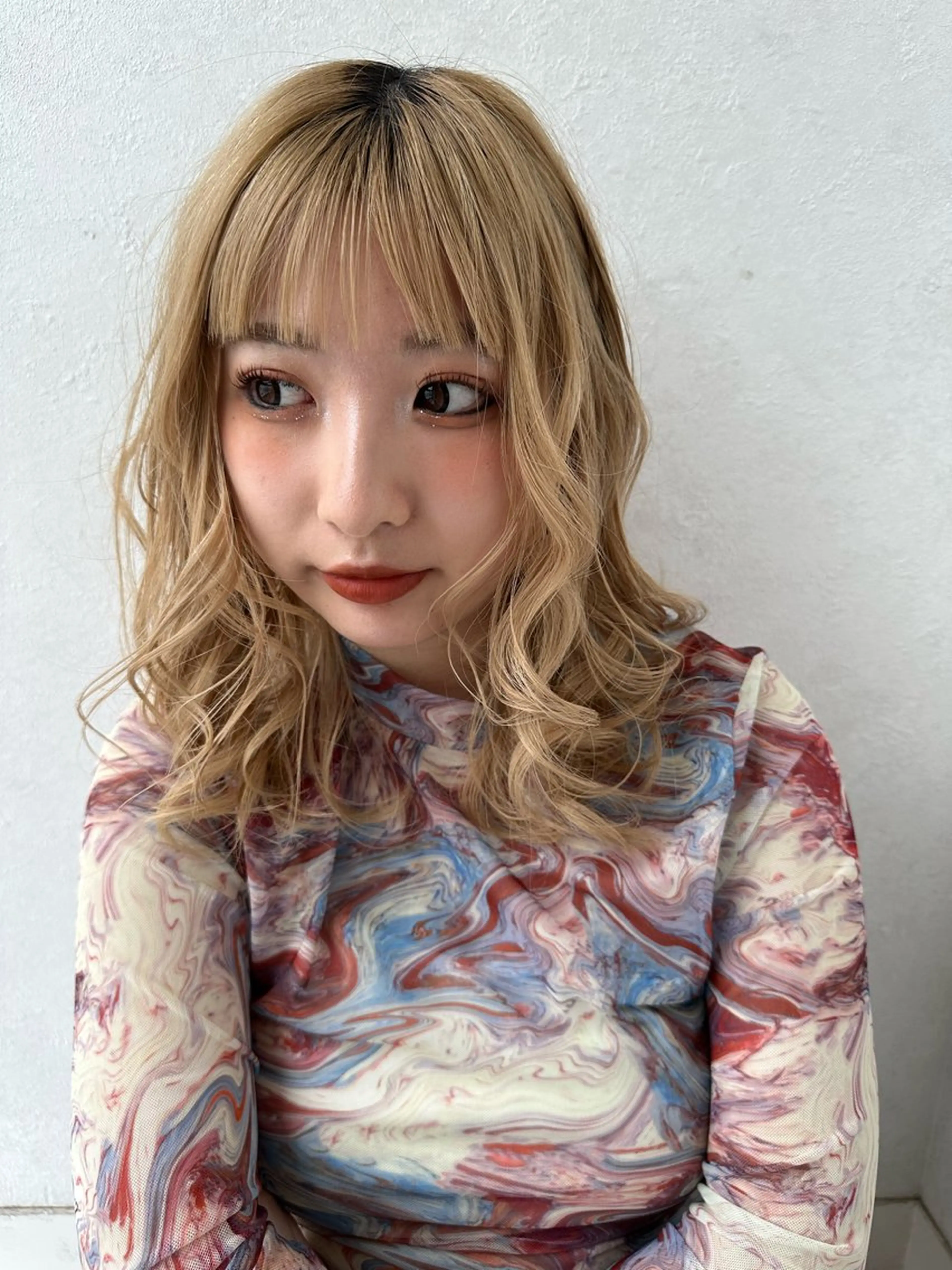 ロング カラー ヘアアレンジ 似合わせレイヤー 海外風レイヤーmioのヘアスタイル