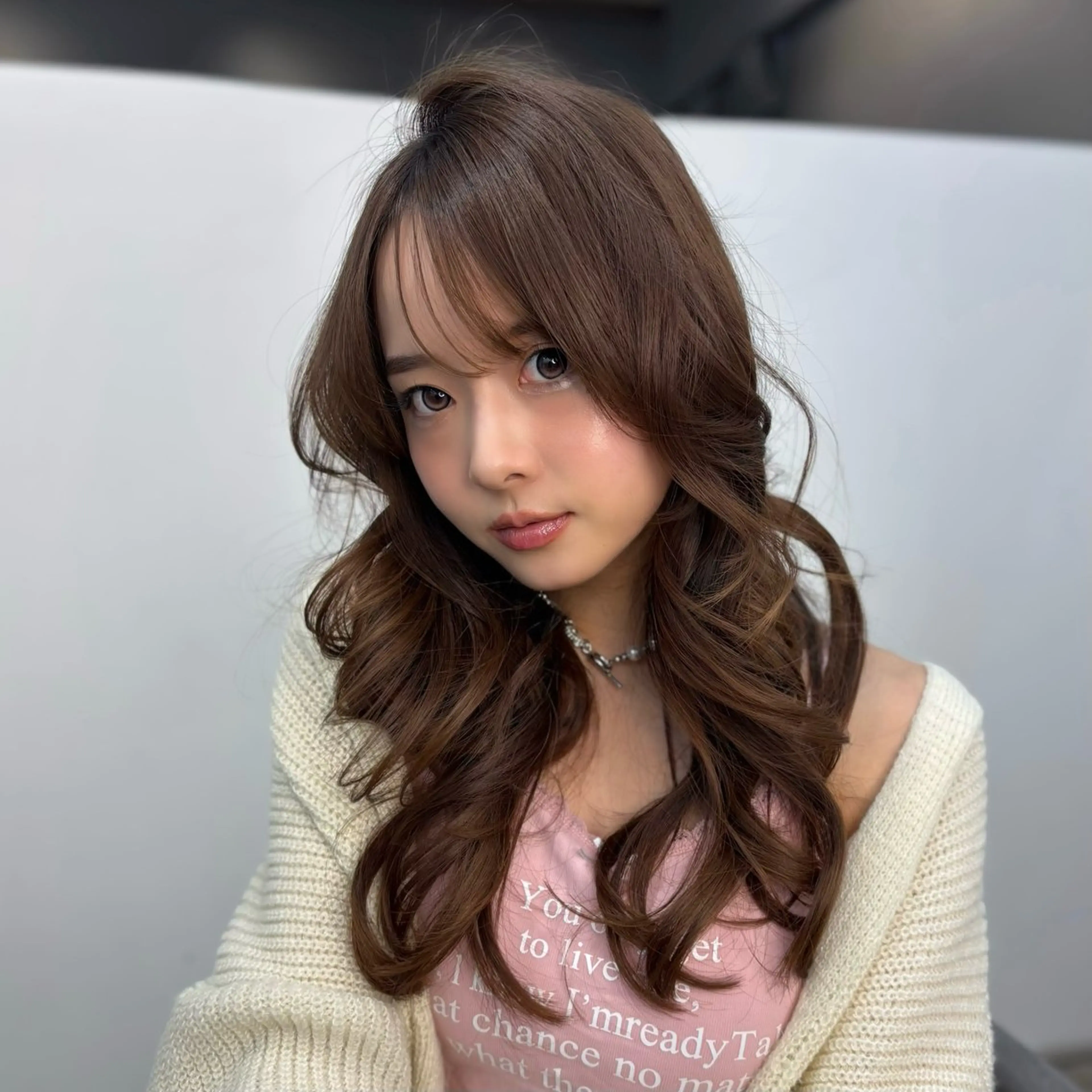 カラー カット ヘアカラー トリートメント 暗髪／艶髪／渋谷/ モモカ🎀のヘアスタイル