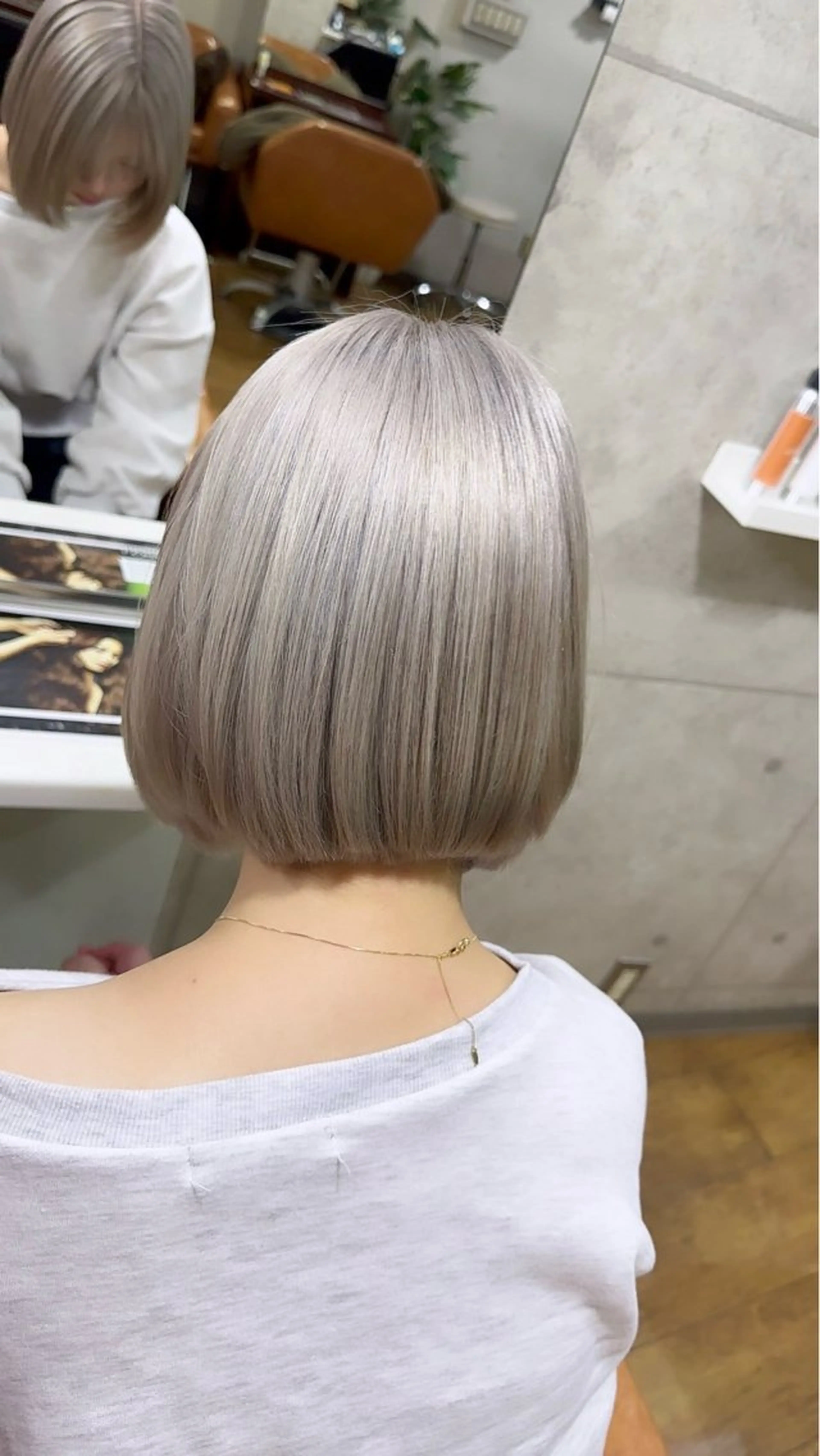 ミディアム mEg hair creation 新川崎所属・カラー/塚原里沙 川崎のヘアスタイル