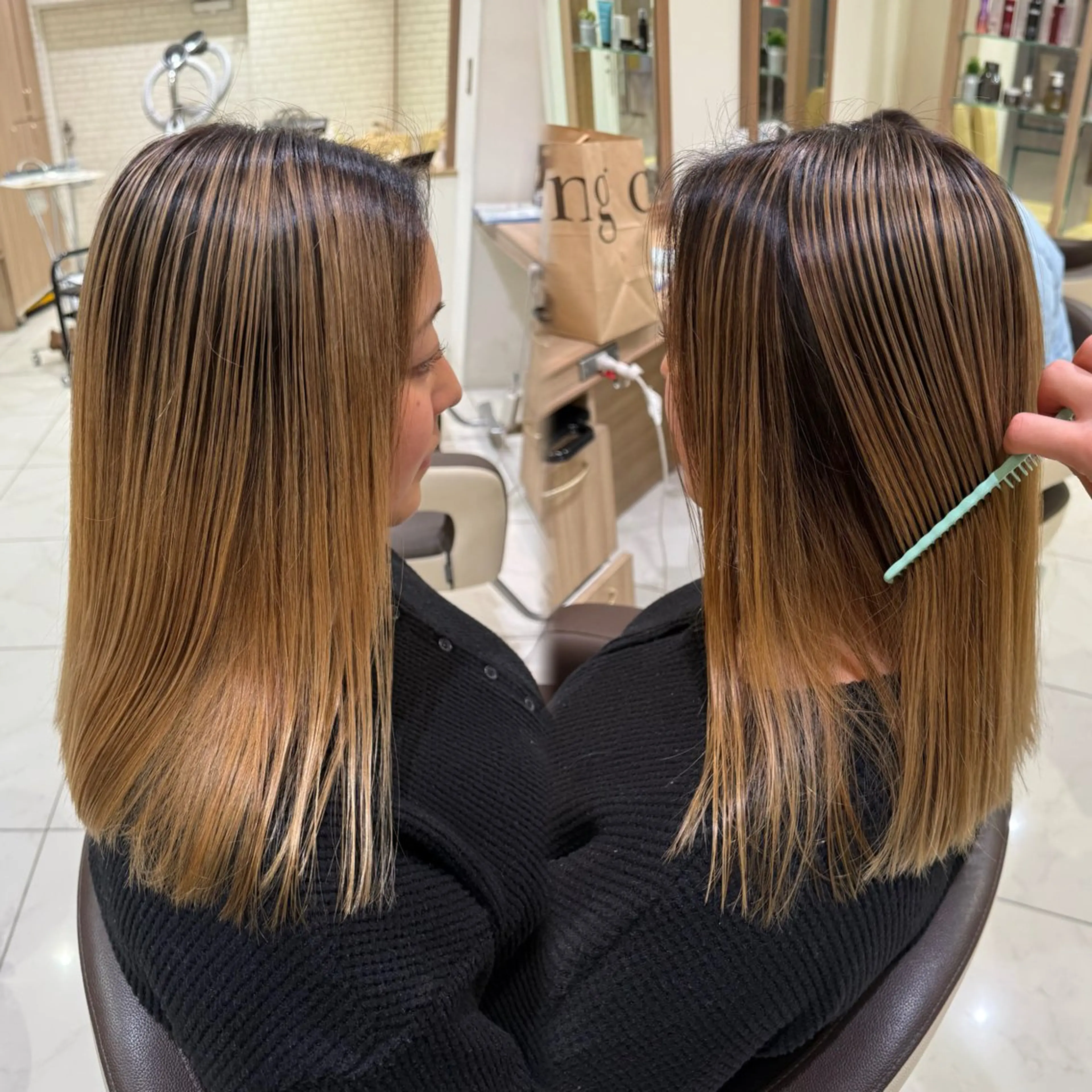 ロング レイヤーカット ヘアカラー 玉村 愛李 【ash 津田沼店】のヘアスタイル