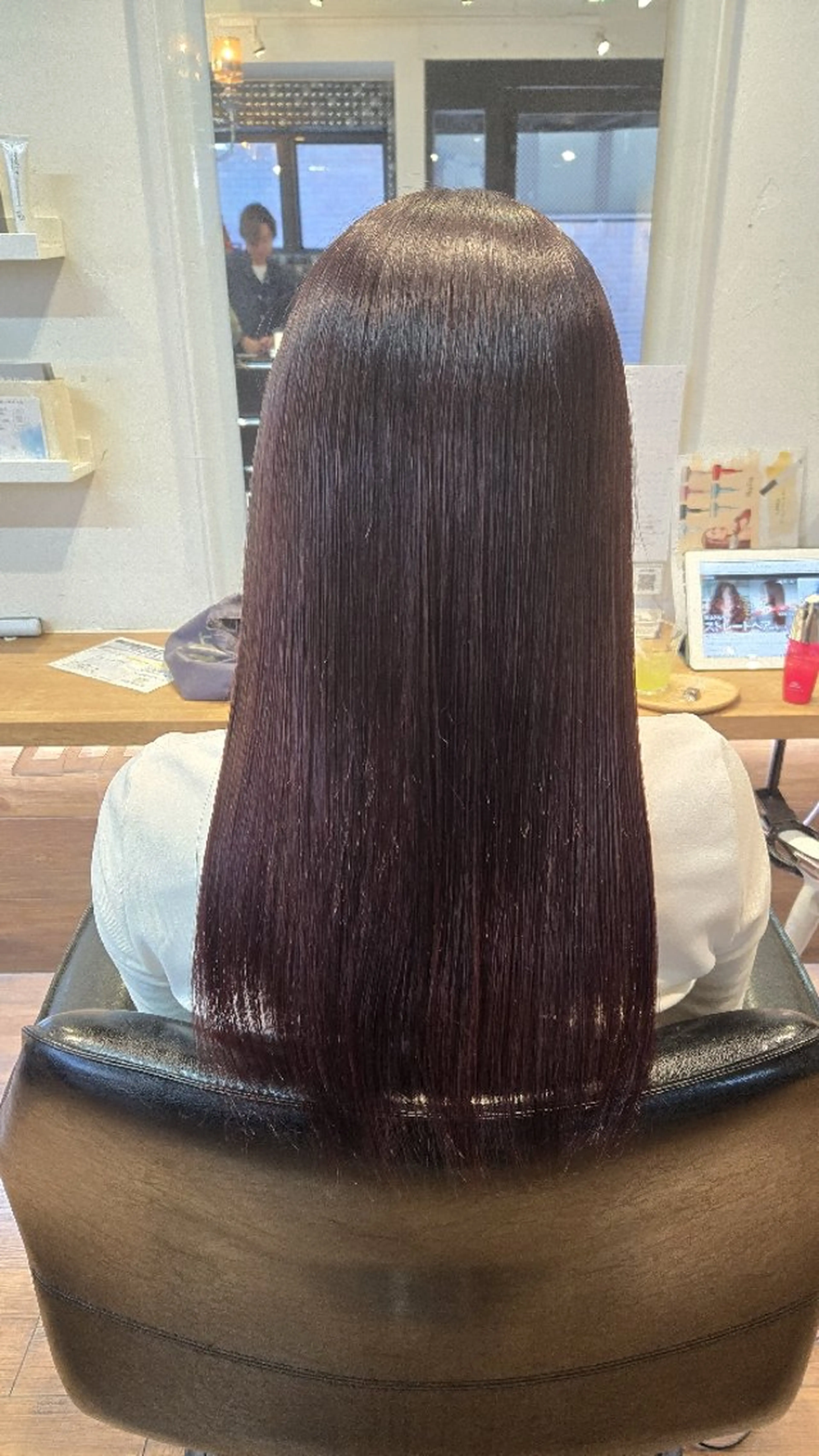 ミディアム カット ヘアカラー トリートメント 透明感カラー/ ツヤ髪 石田のヘアスタイル