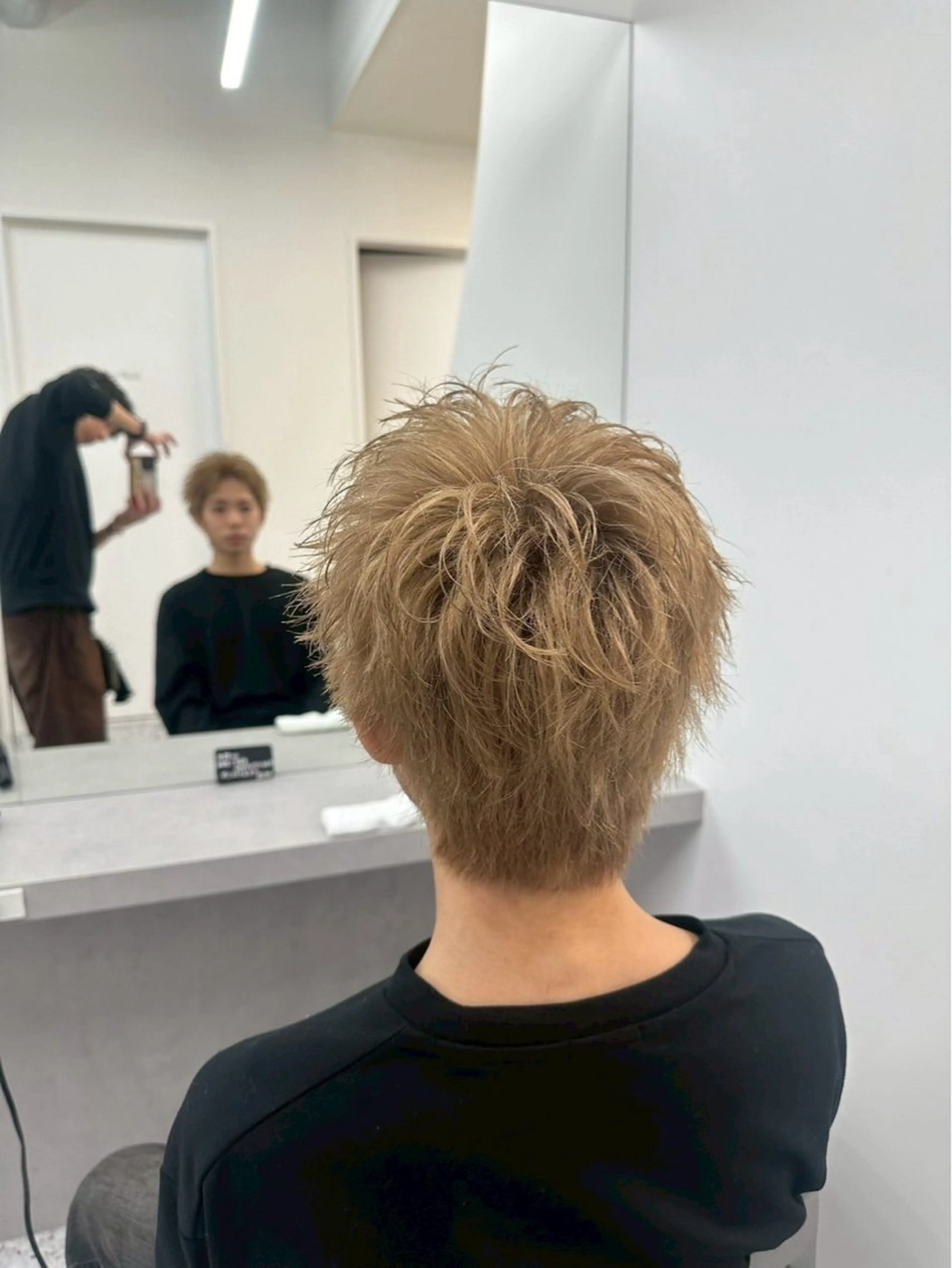 メンズ スパイキーショート メンズ専門/パーマ 特化/栄/北出瑞貴のヘアスタイル