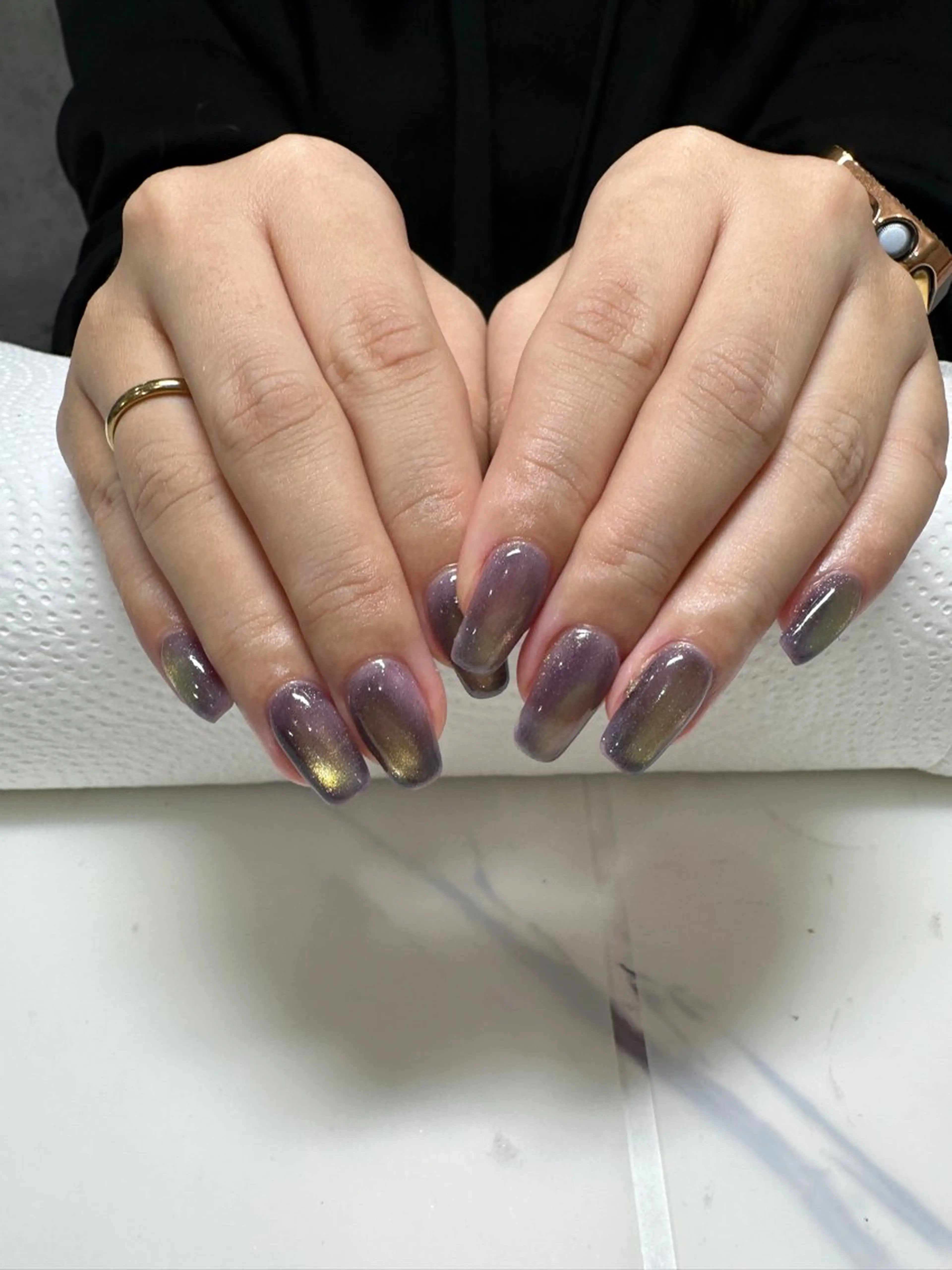 ネイル マグネットネイル ビー玉ネイル ルミエナ銀座 MUKAEDAのネイルデザイン