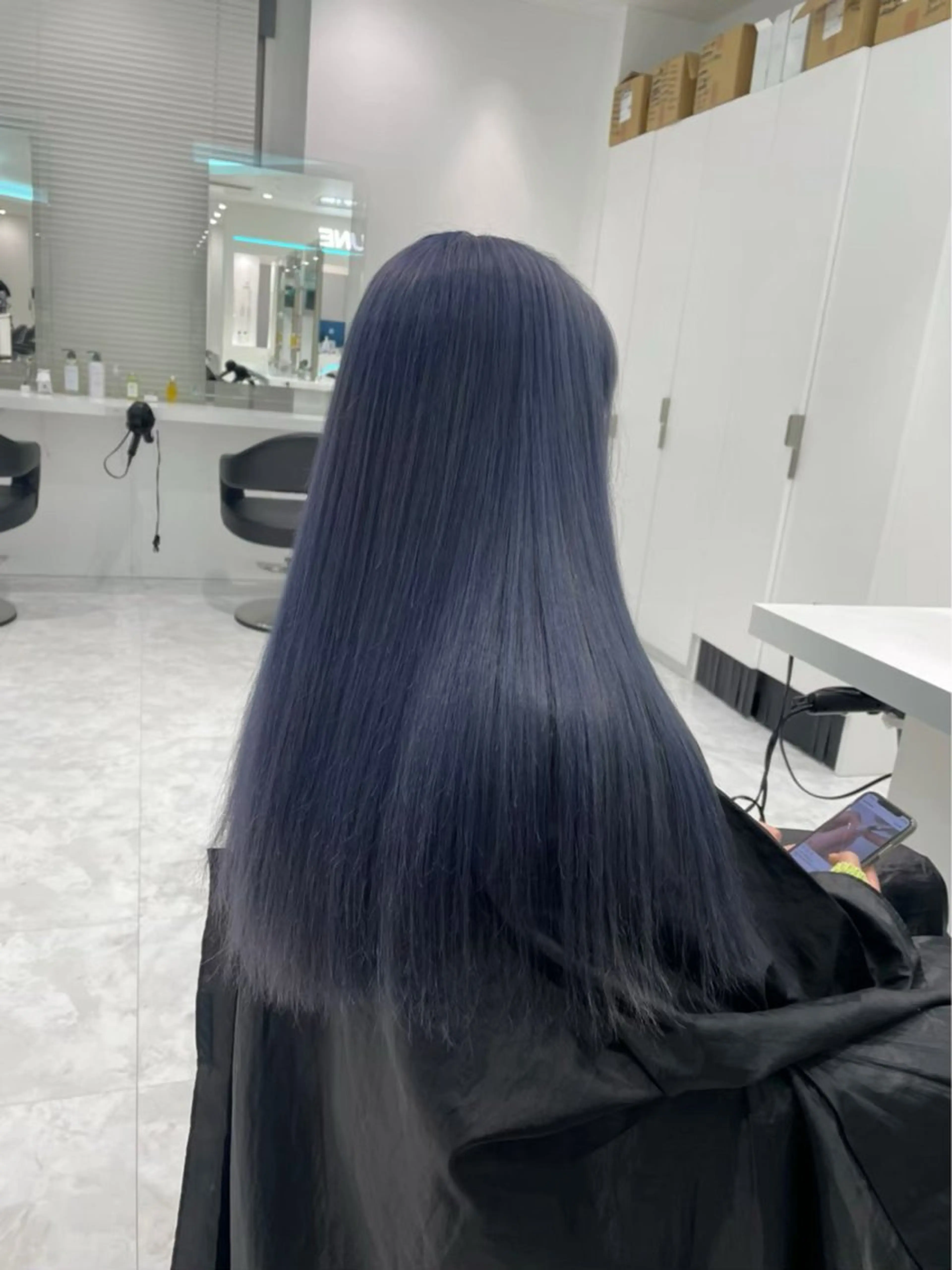 セミロング カラー ヘアアレンジ ブリーチ 髪質改善 似合わせカット 🫧原宿艶ワンカラー /ダブルカラー🫧のヘアスタイル