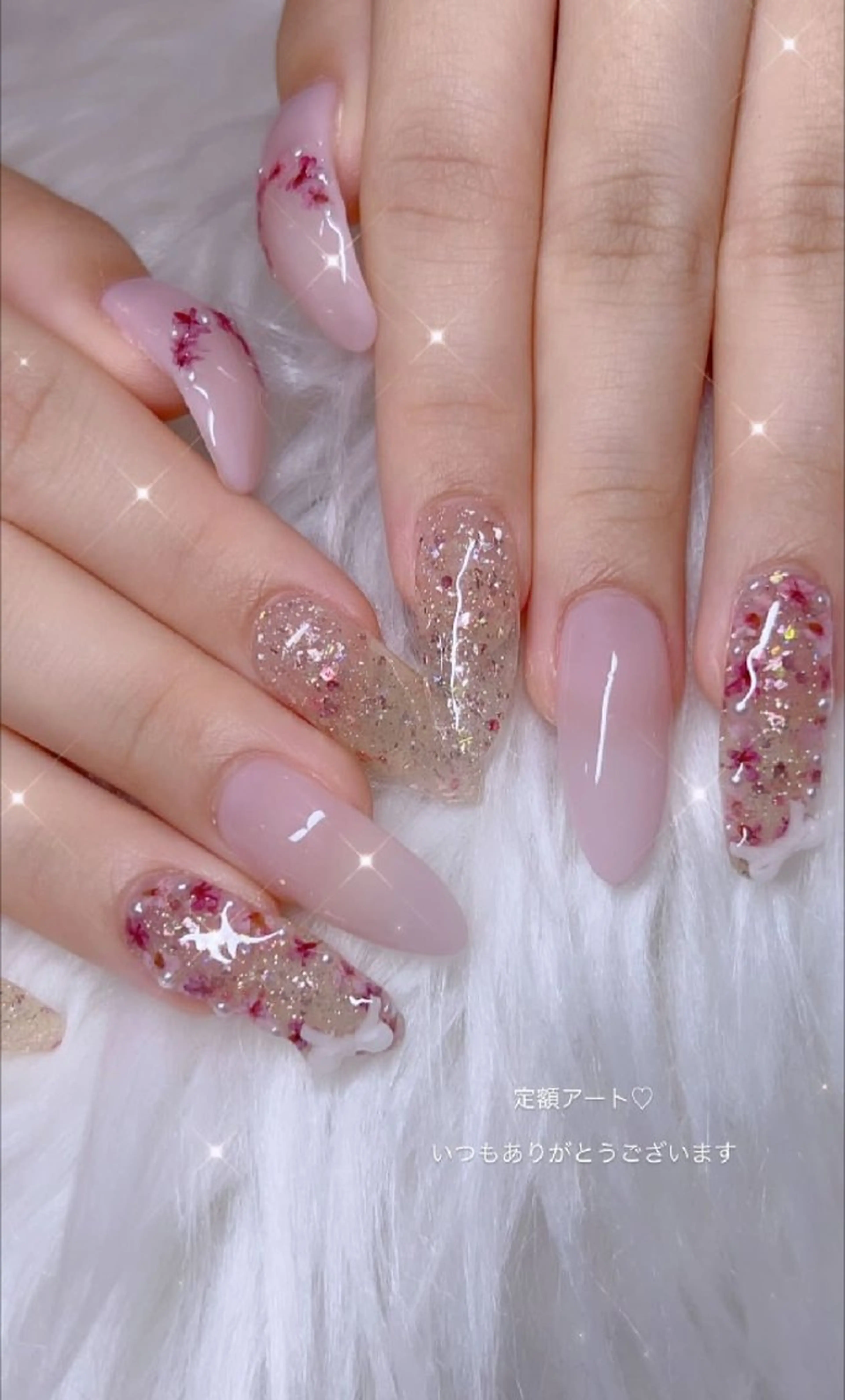 ネイル アートネイル 春ネイル ワンホンネイル ハンドネイル I LOVE ME NAIL.。.:*♡のネイルデザイン