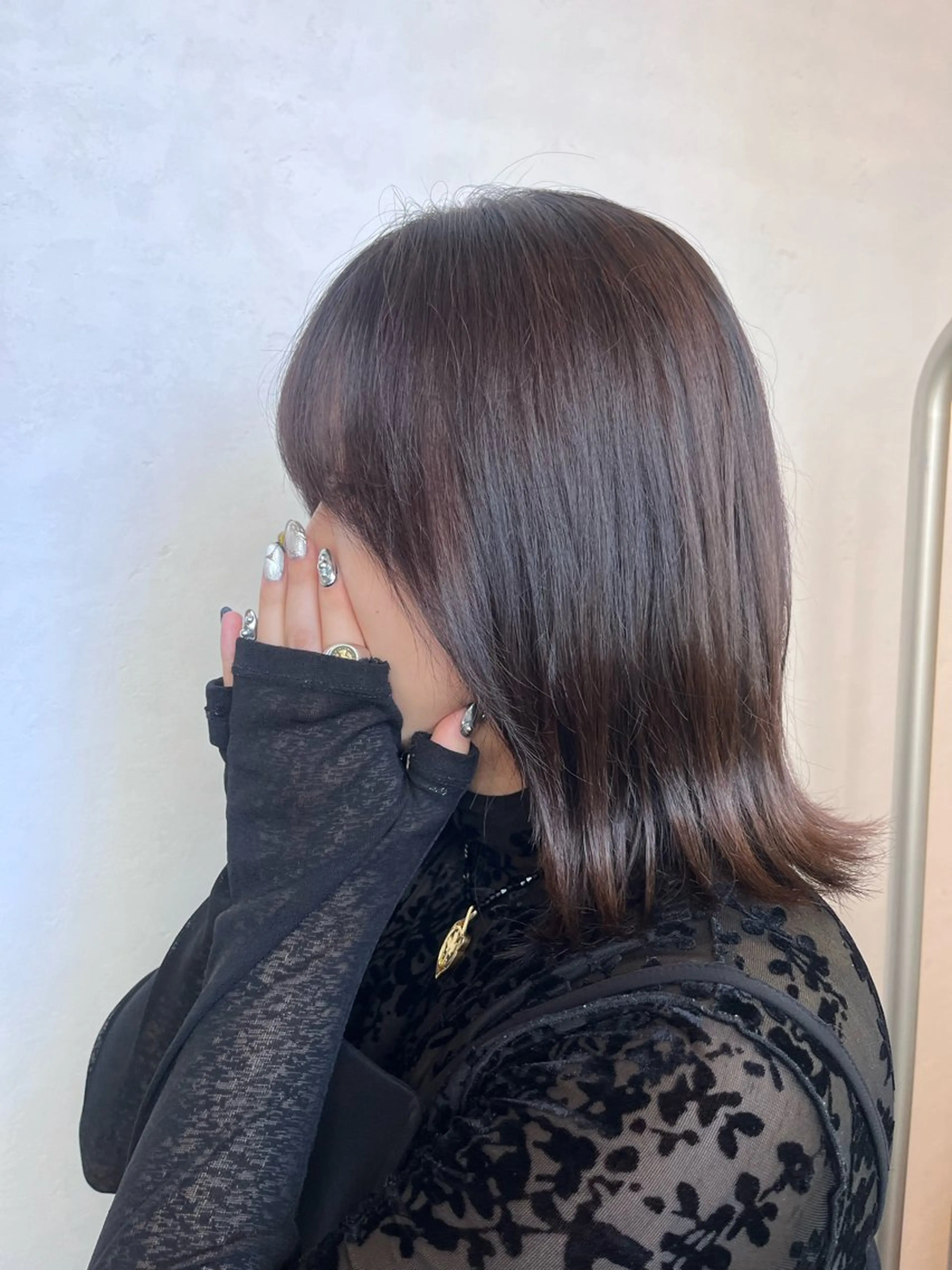 ミディアム ヘアカラー トリートメント 北島 遥香🫧インナ ー /ベージュカラーのヘアスタイル