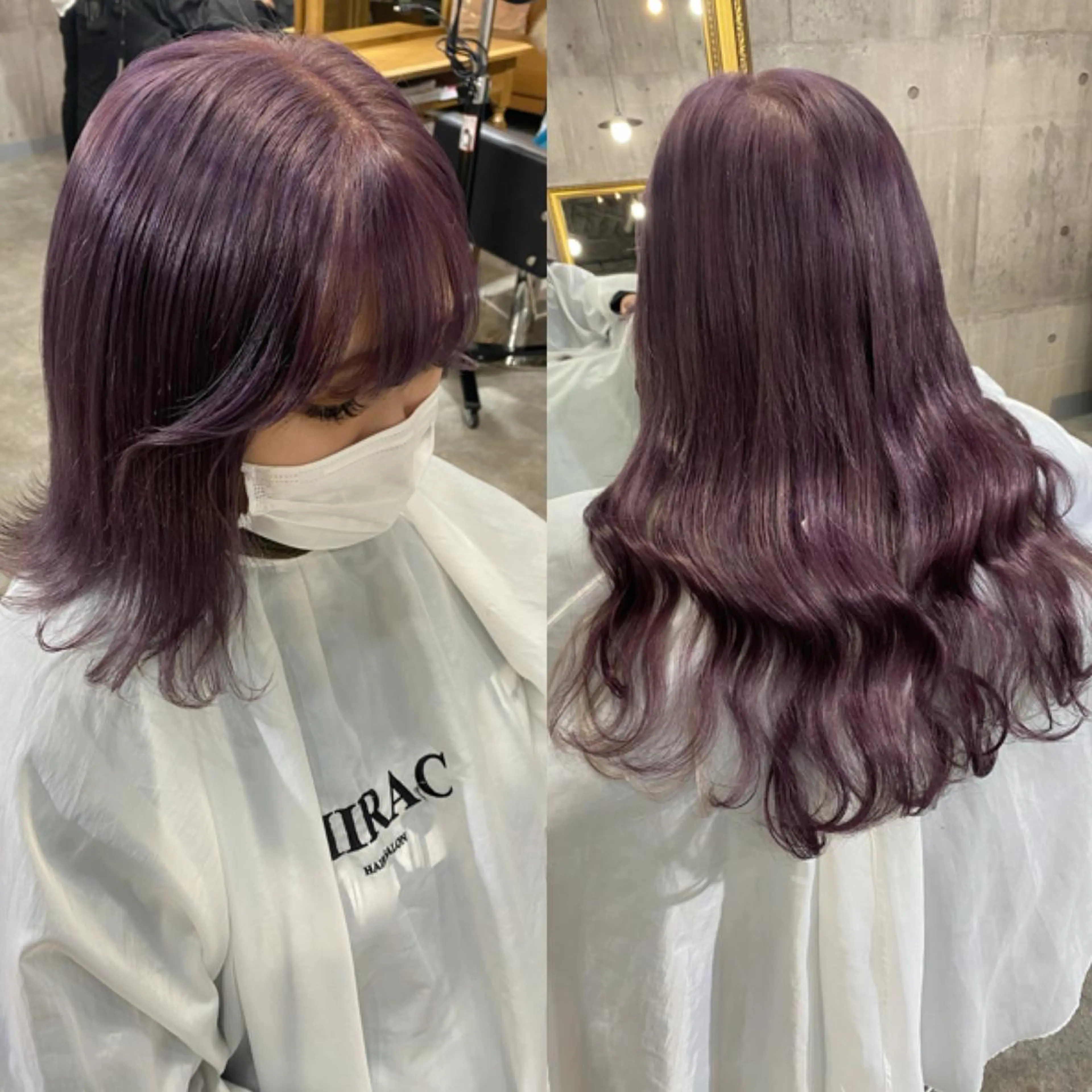 セミロング カラー シールエクステ エクステ SHURI❤️‍🔥 中/韓mix ♡のヘアスタイル