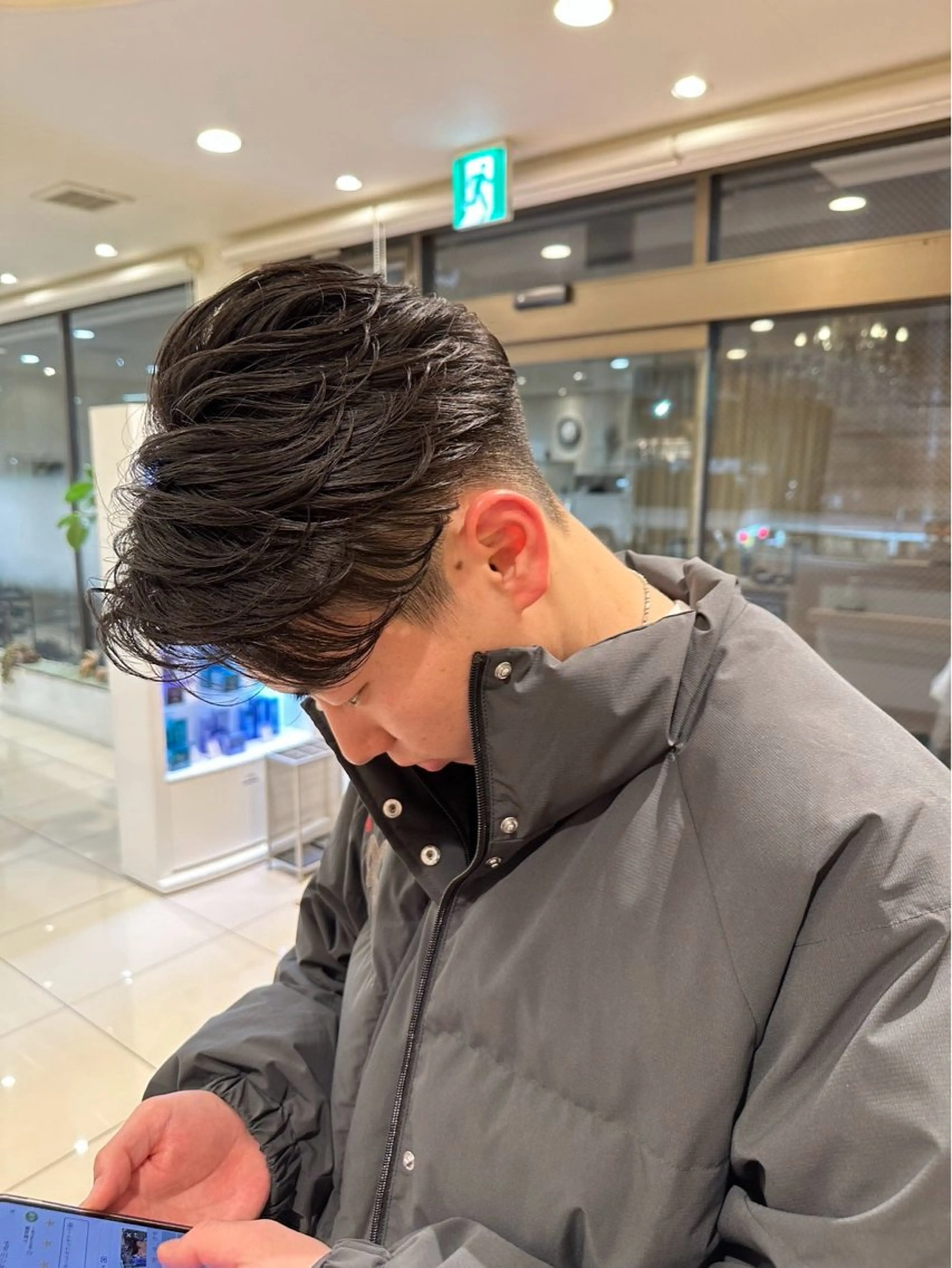 【カット+フェザーパーマ】メンズ限定の写真