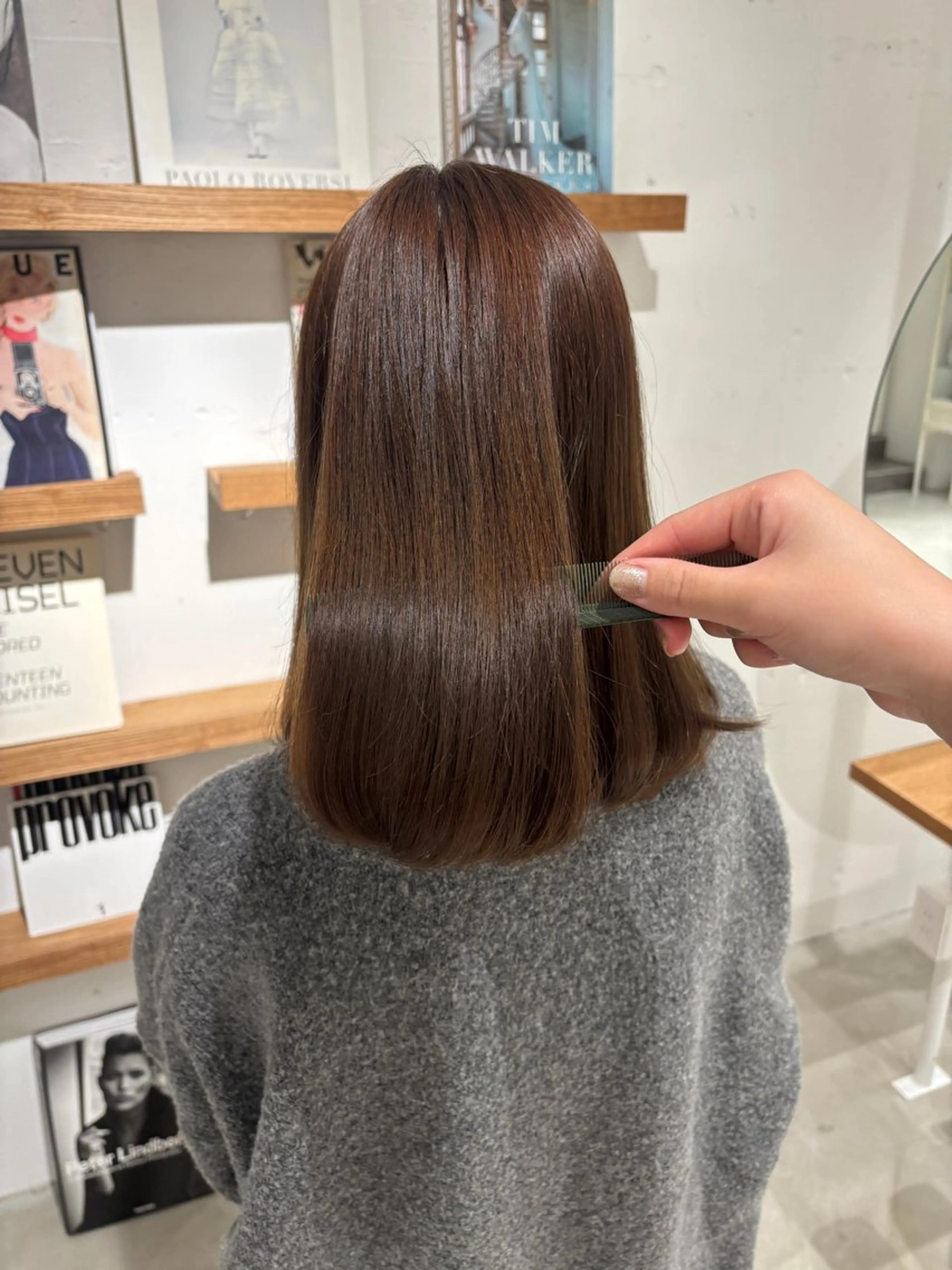 ミディアム カラー カット ヘアカラー 薬院浄水通/ショート /ボブ/rukaのヘアスタイル