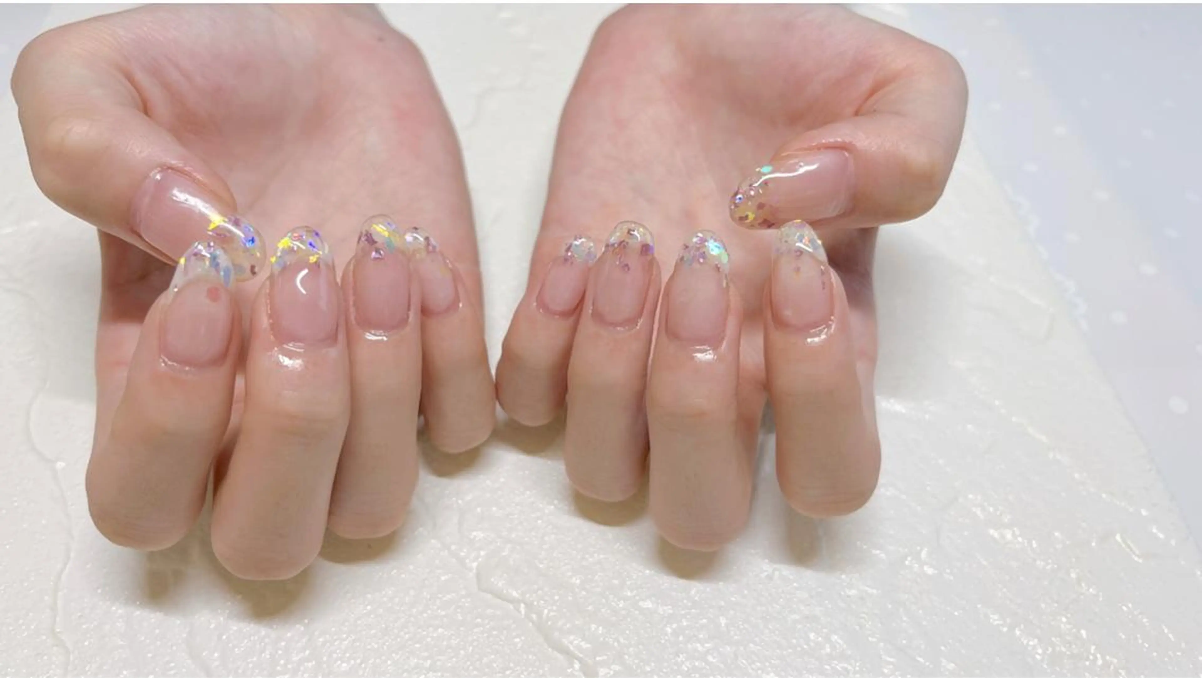 ネイル グラデーション キラキラネイル ラメ(グリッター) ラメグラデーション happiness nailのネイルデザイン