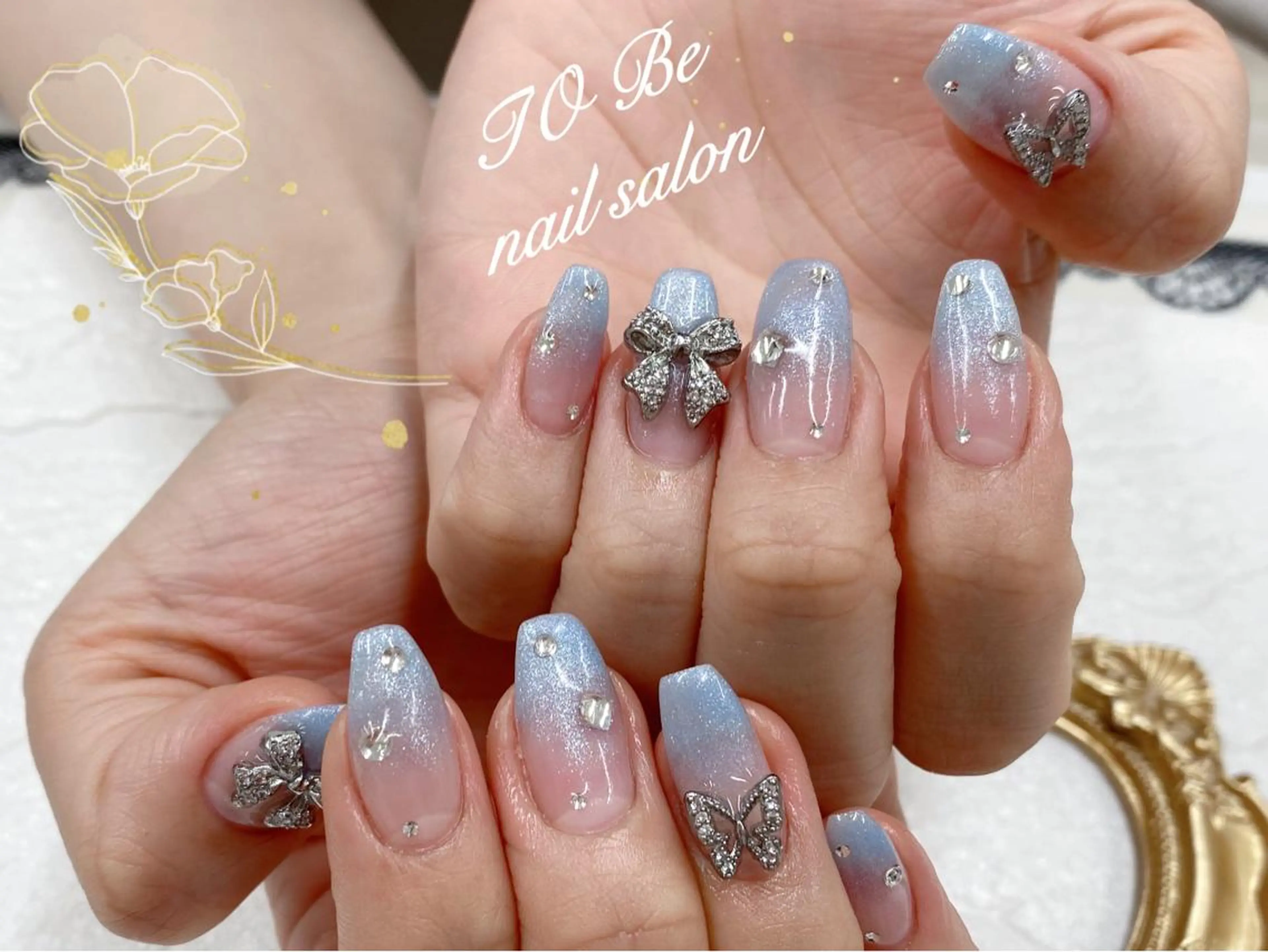 セミロング ネイル ハンドネイル Nail Salon To Beのネイルデザイン