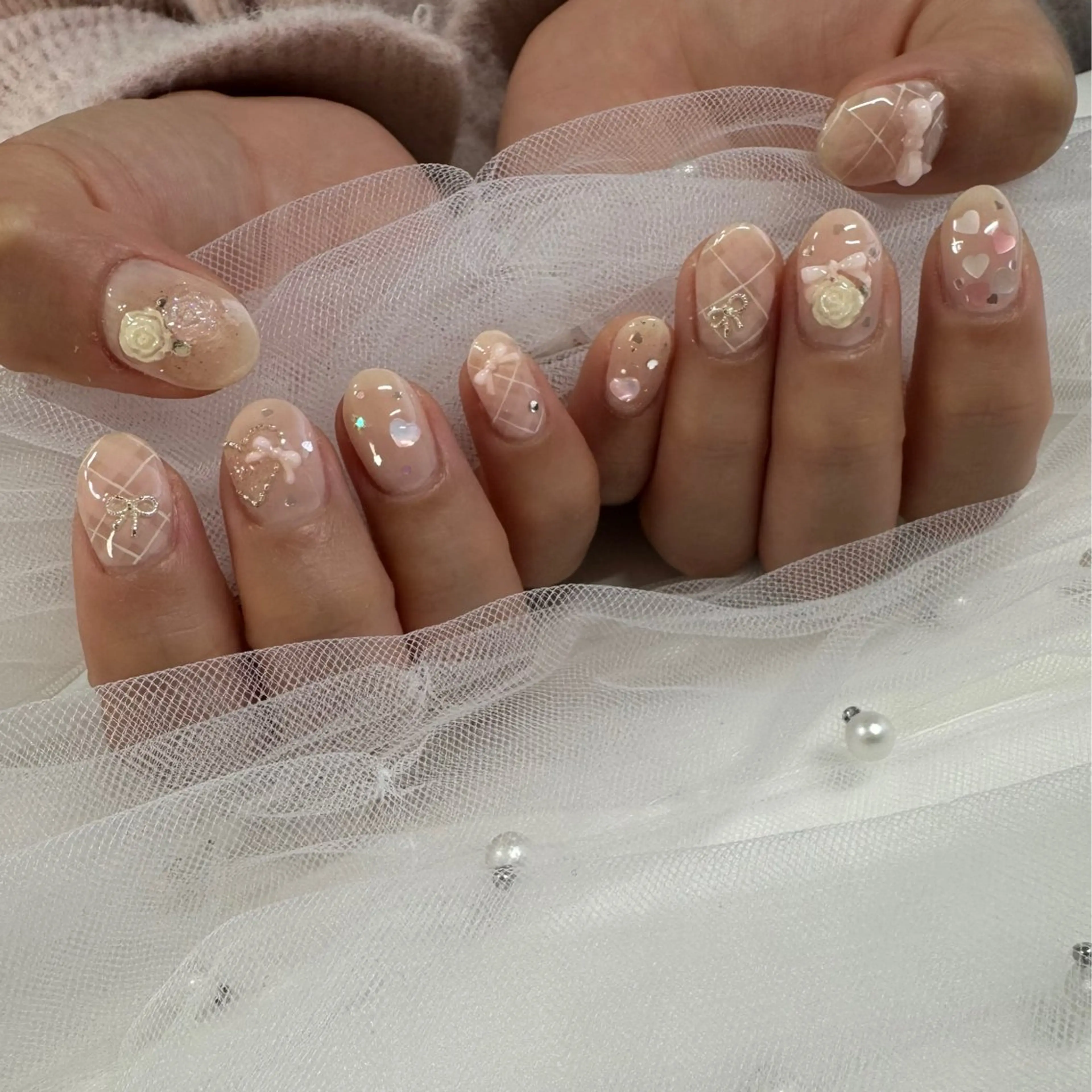 ネイル ジェルネイル 東 千夏のネイルデザイン