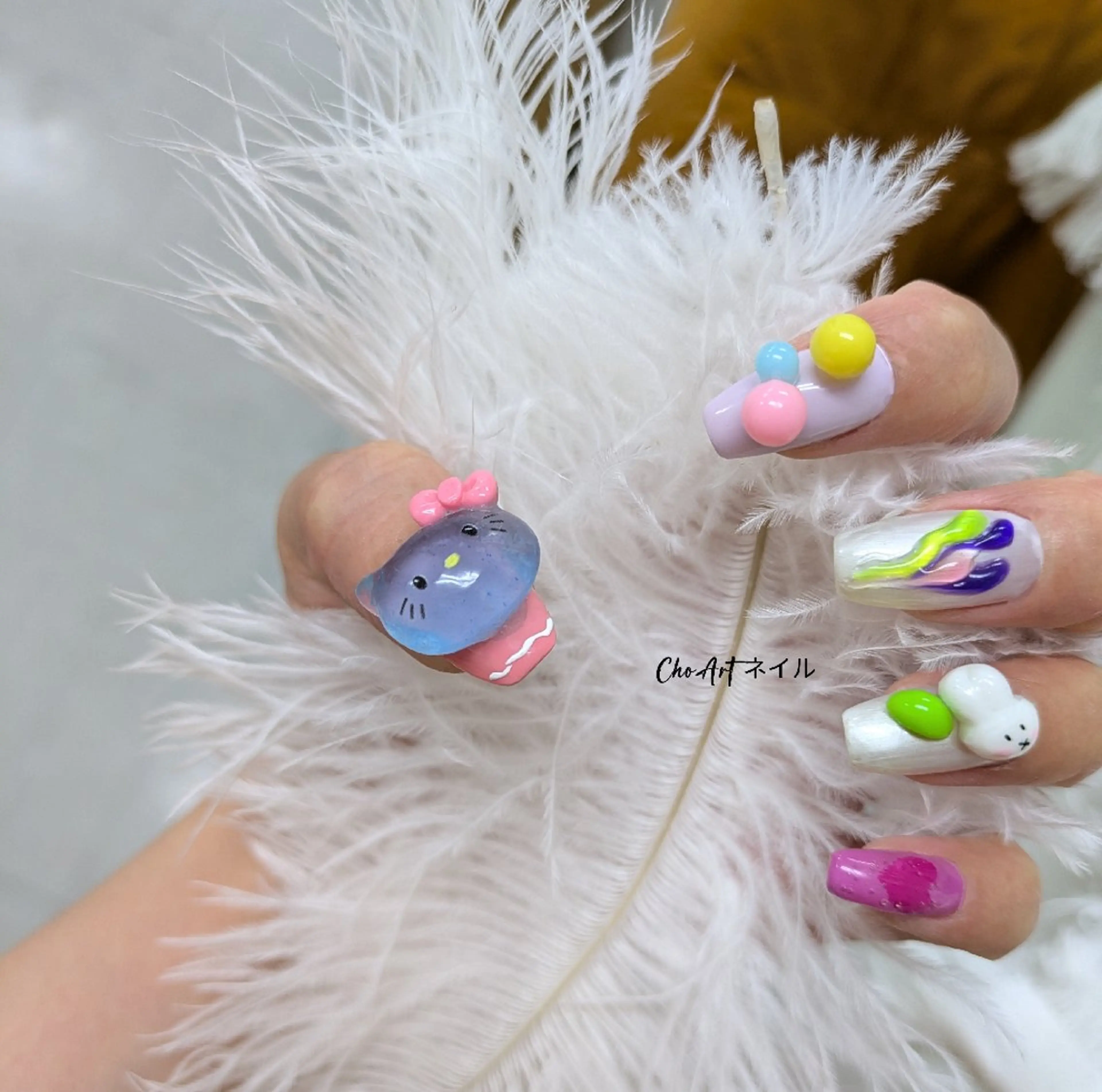 ネイル アートネイル ニュアンスネイル Cho Artネイル所属・ronronne .のネイルデザイン