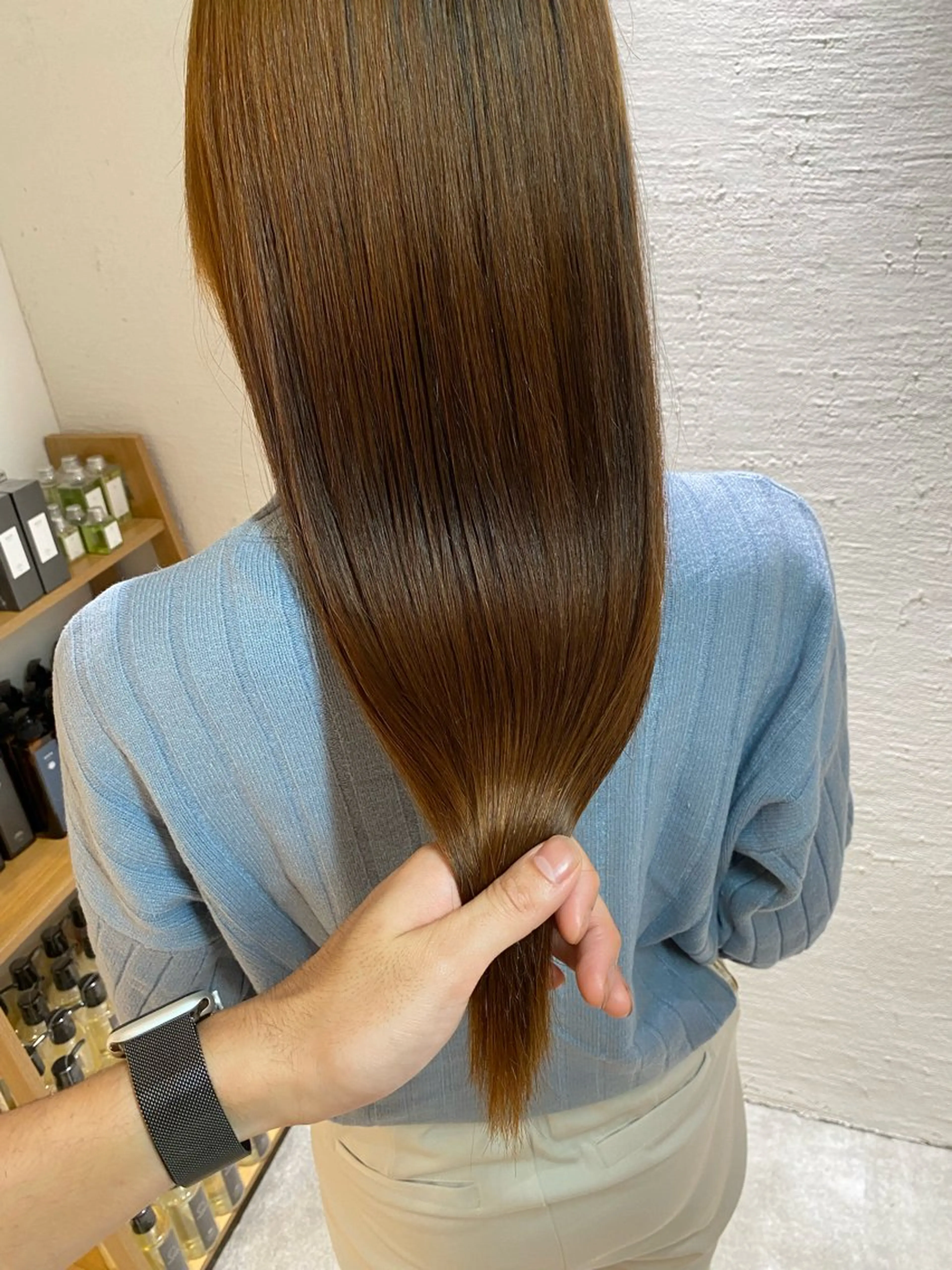 ロング カット 縮毛矯正 奈良の艶髪職人/ 藤田和輝✨のヘアスタイル