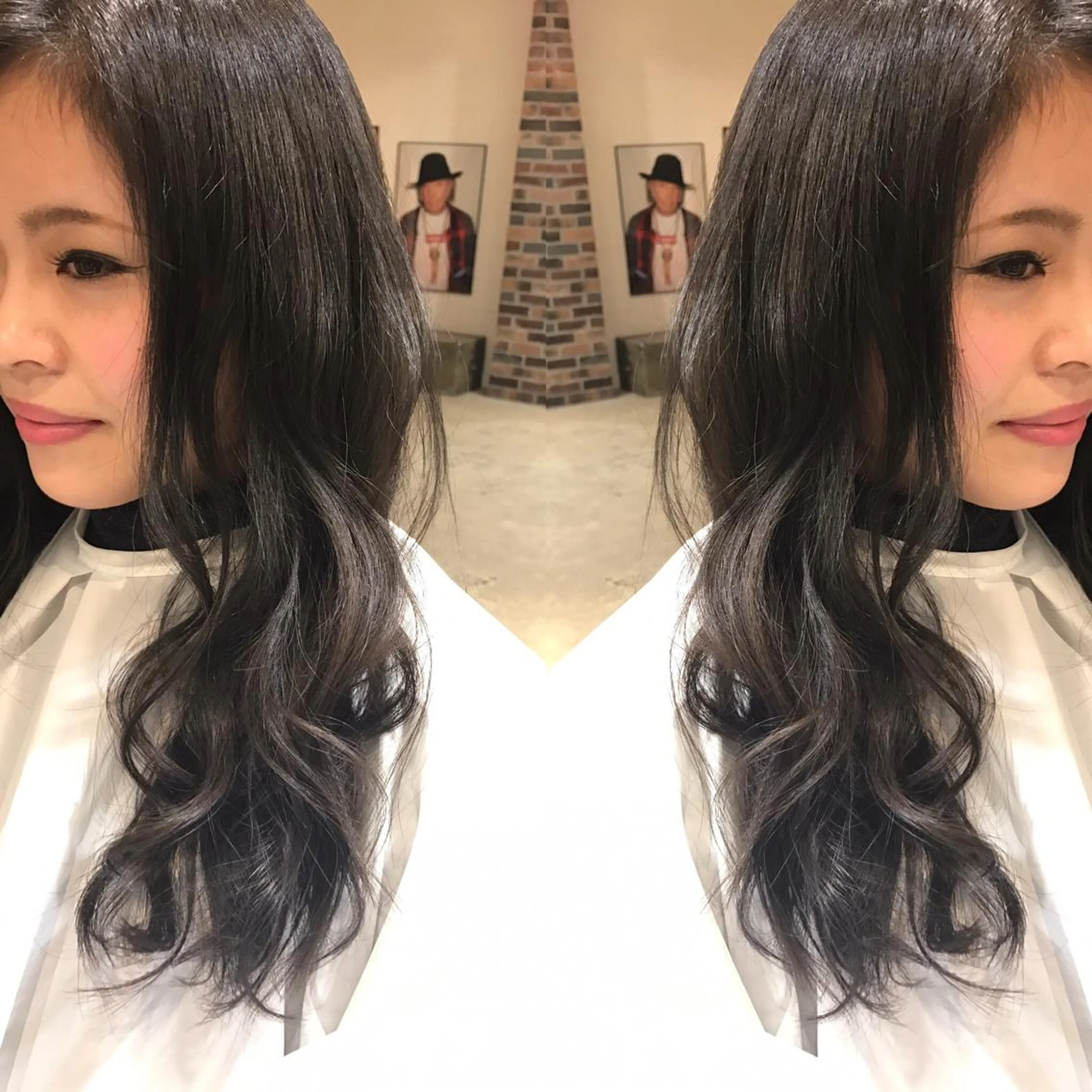 ロング カラー パーマ ヘアアレンジ メンズ キッズ 透明感カラー グレージュ Forest. -髪質改善-のヘアスタイル