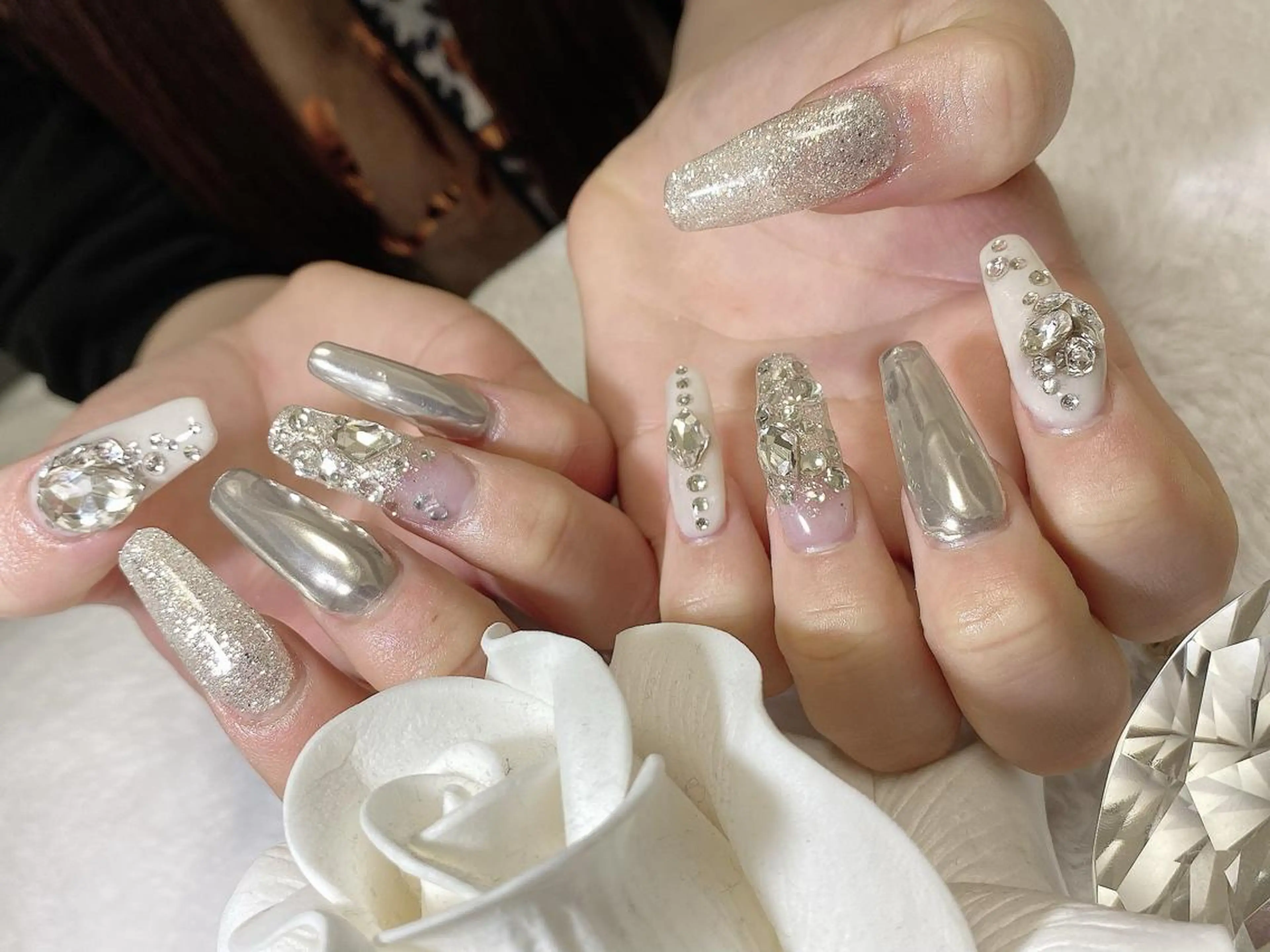 ネイル 長さ出し private salon NIKOのネイルデザイン