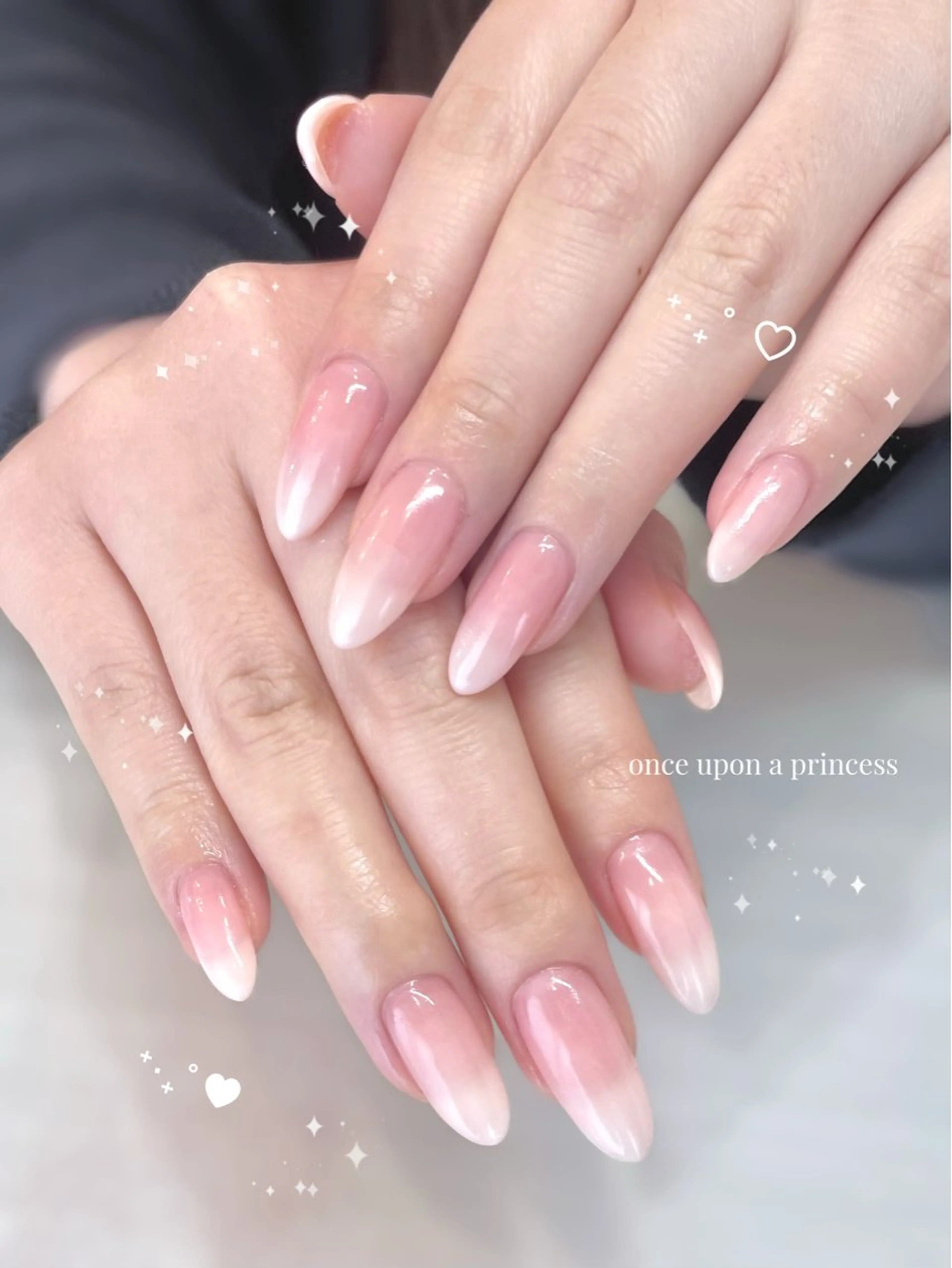 ネイル シンプルネイル ハンドネイル Once upon a princessシェアサロンL'OM OSAKA所属・Once upon a princessのネイルデザイン