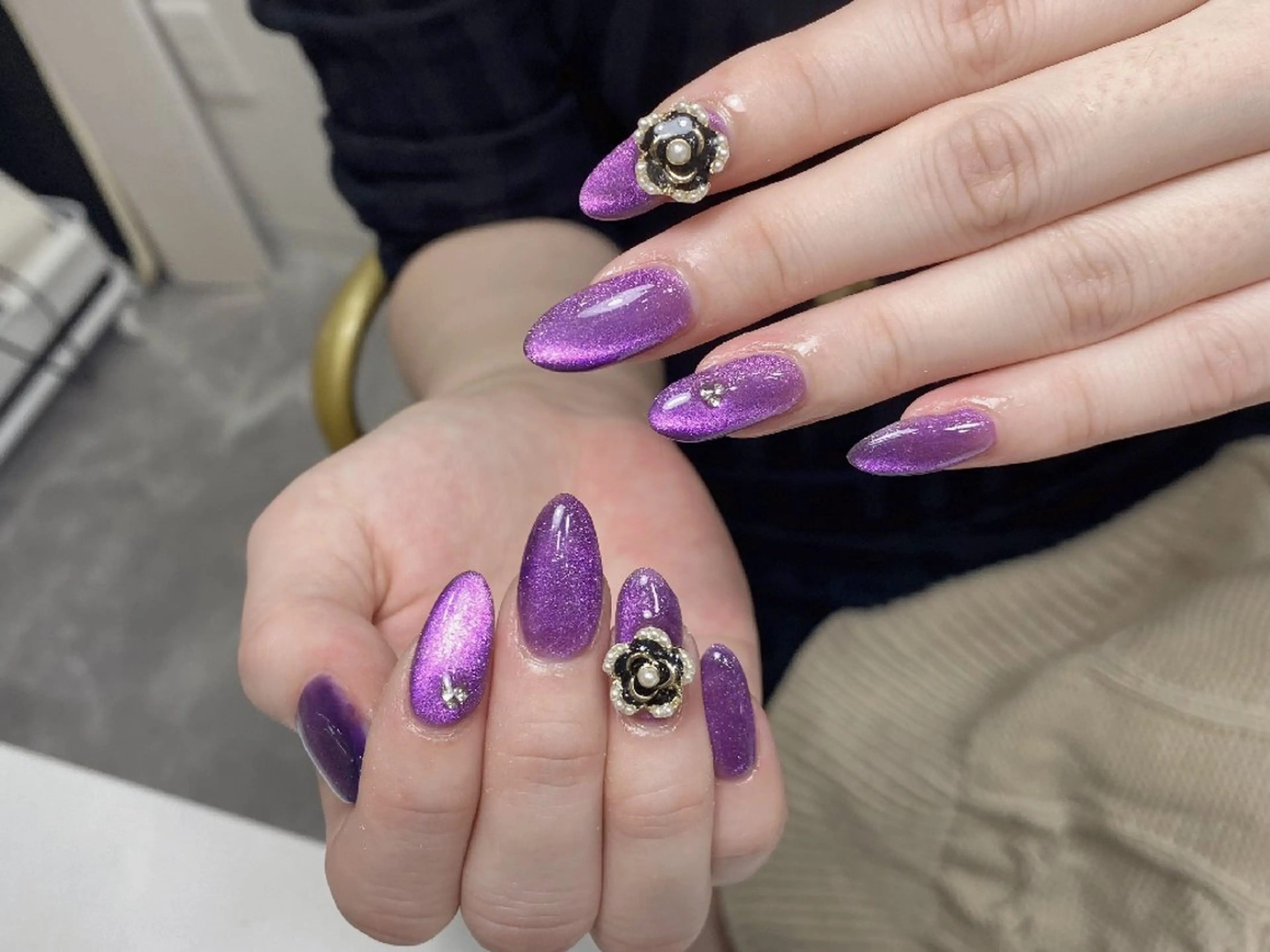 ネイル マグネットネイル ハンドネイル UM Nail Salonのネイルデザイン