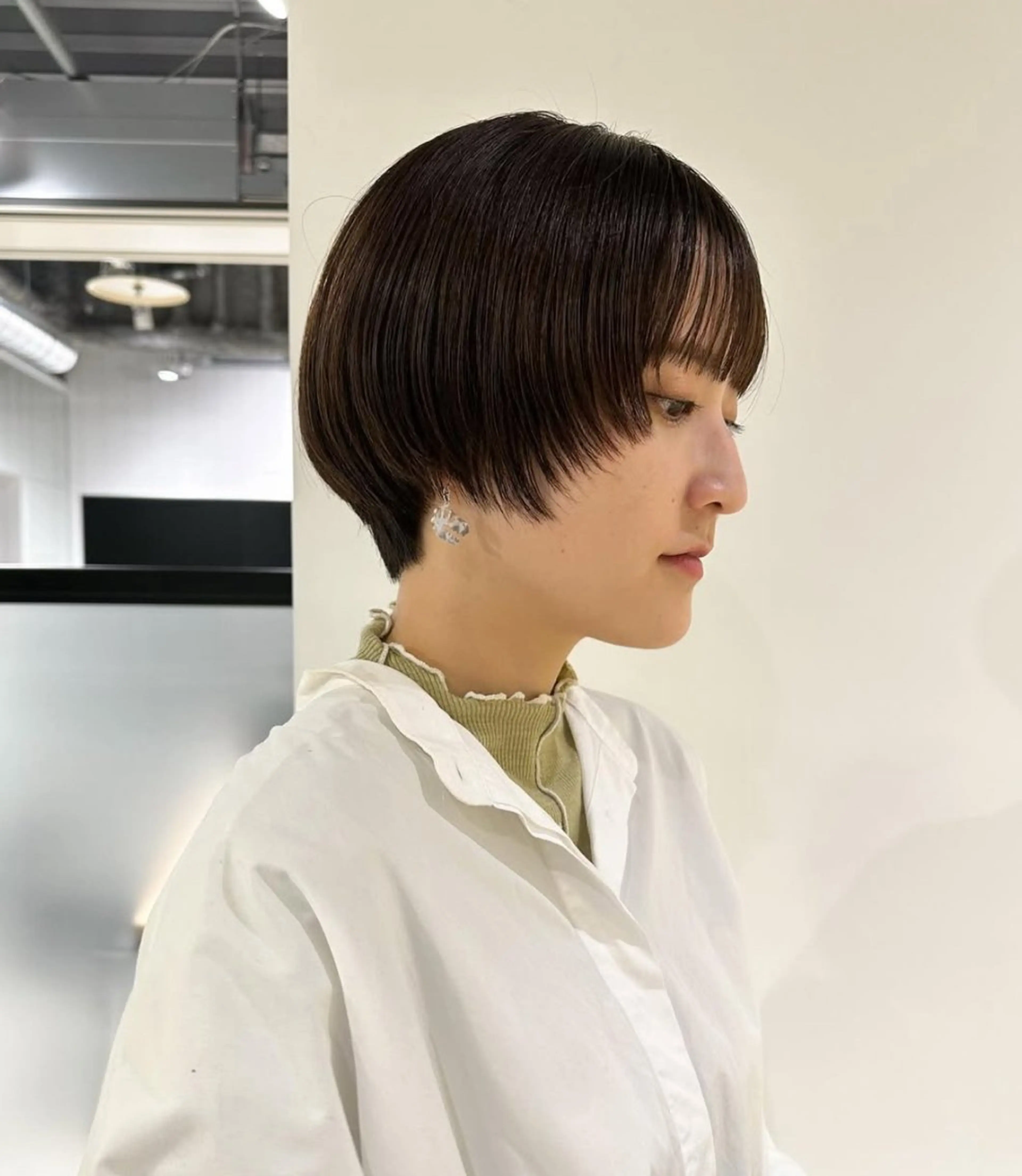 ショート 顔まわりレイヤー レイヤーカット 似合わせカット ショートヘア 韓国風 レイヤー/seiyaのヘアスタイル