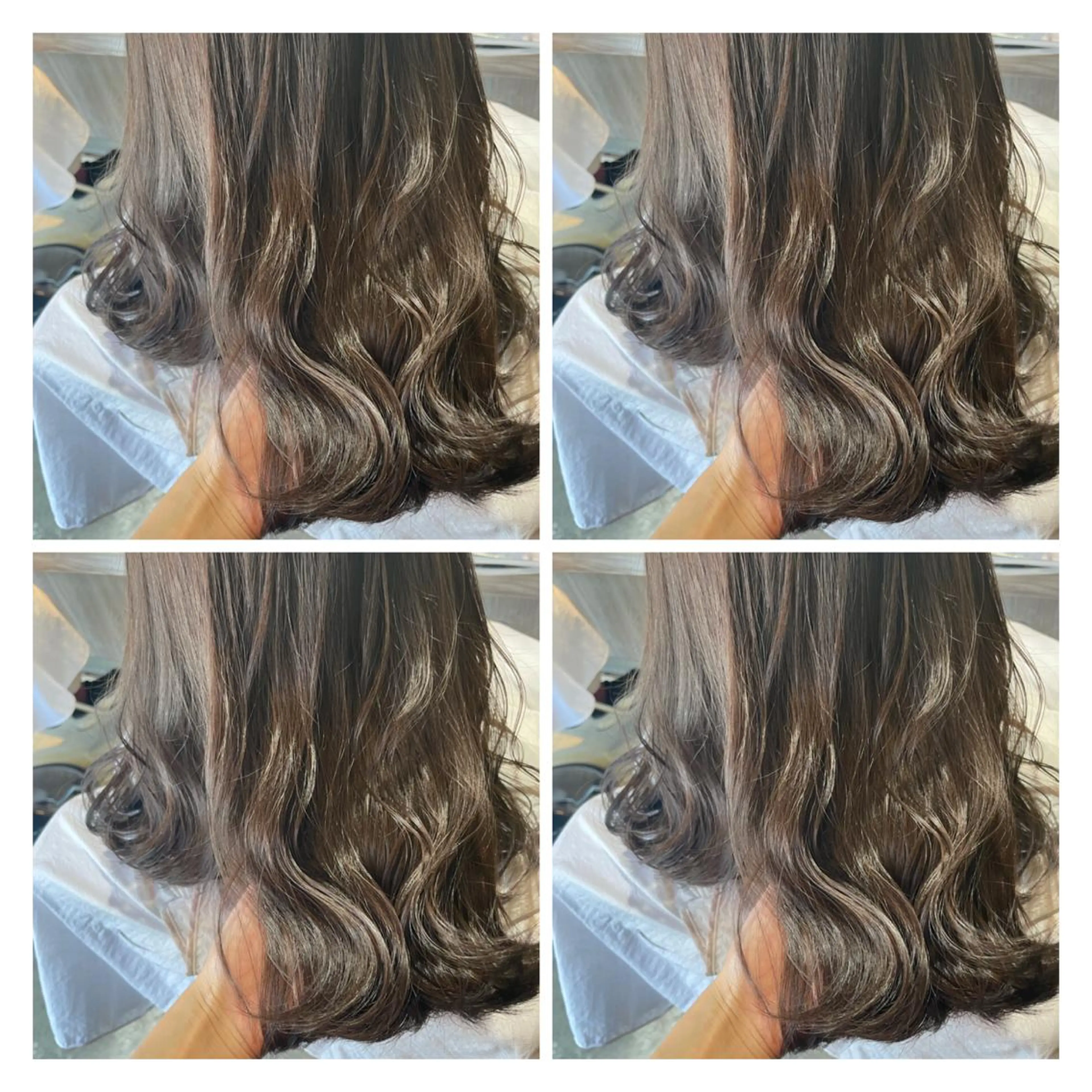 セミロング カラー 髪質改善艶髪 ℍ𝔸ℝ𝕌𝕂𝔸のヘアスタイル