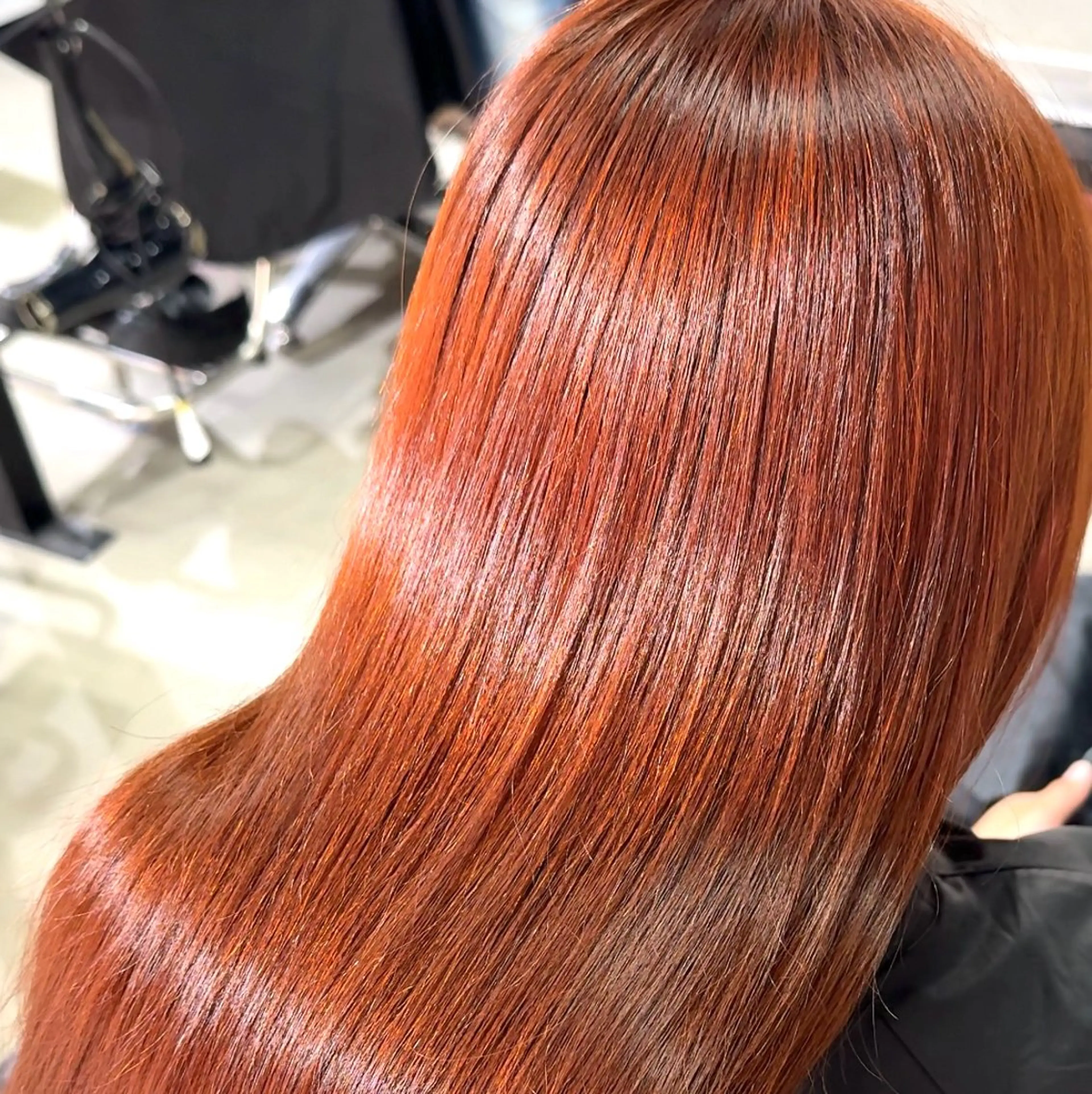 セミロング カラー ブリーチ ダブルカラー ブリーチなしカラー オレンジ カット ヘアカラー 暖色/ミルクティー /レイヤー/マリア♡のヘアスタイル