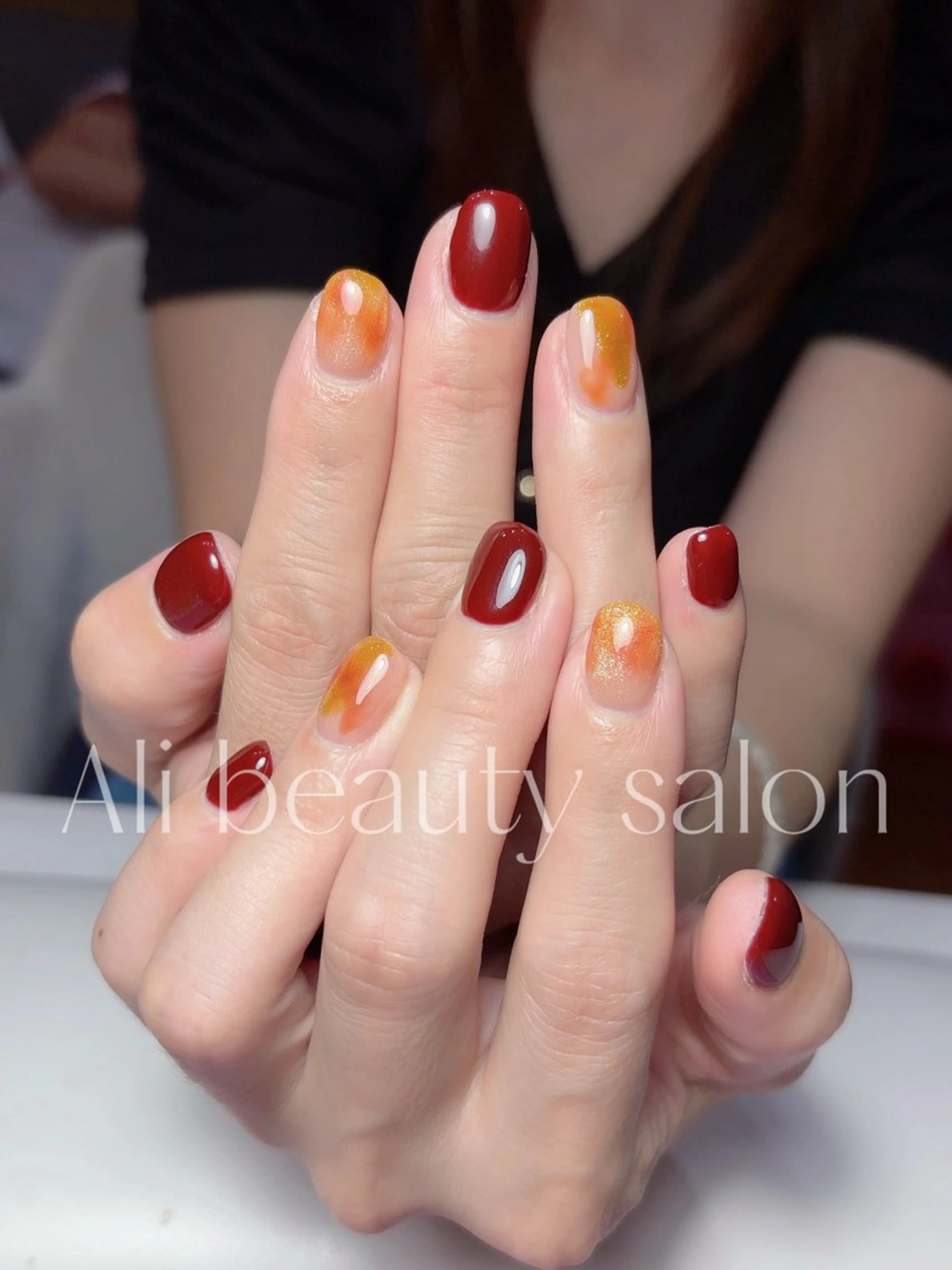 ネイル 大理石ネイル(マーブル) シンプルネイル ハンドネイル Ali 新小岩 ネイル専門のネイルデザイン