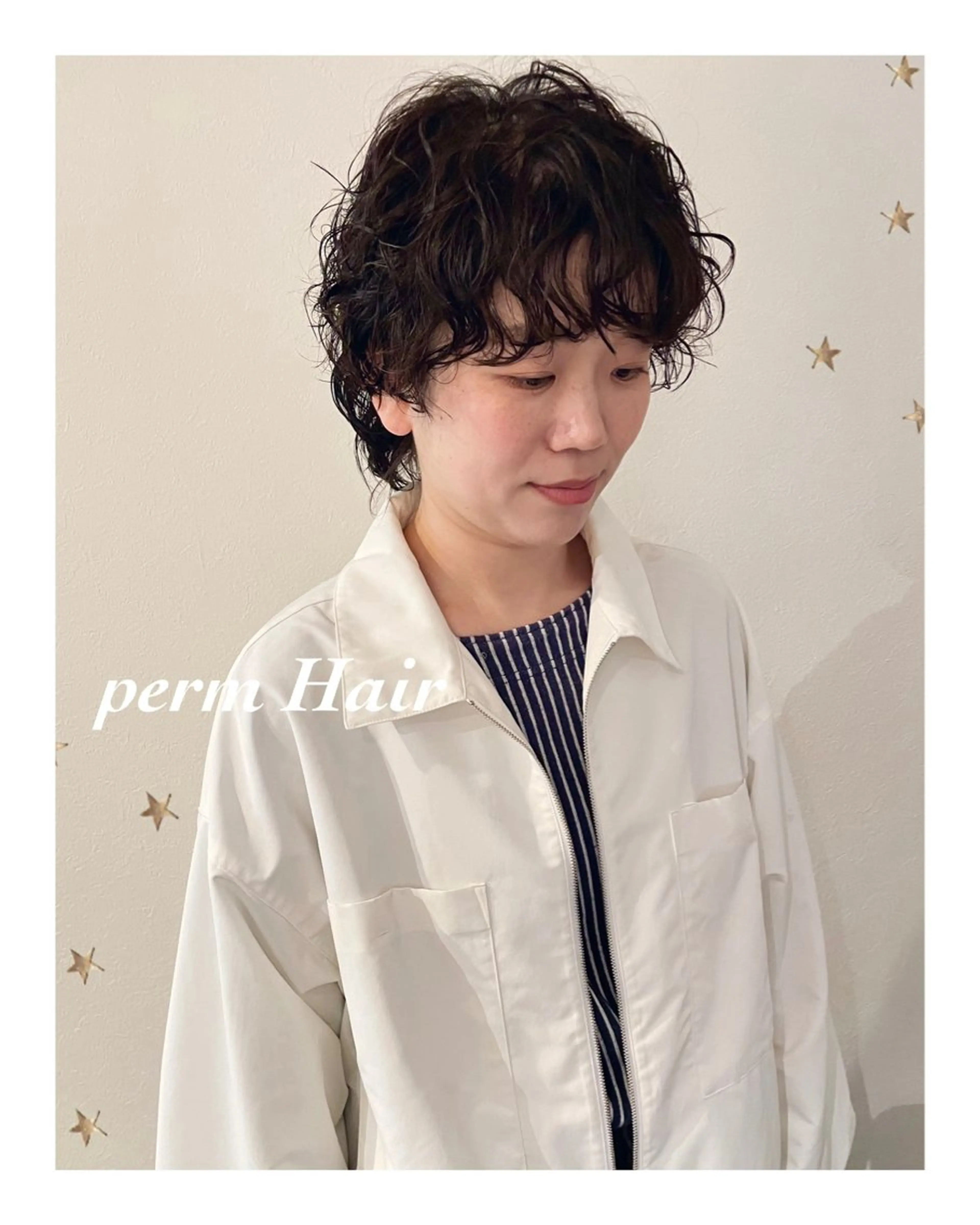 ショート パーマ カット パーマ salon AKIRA所属・市川 千夏のヘアスタイル