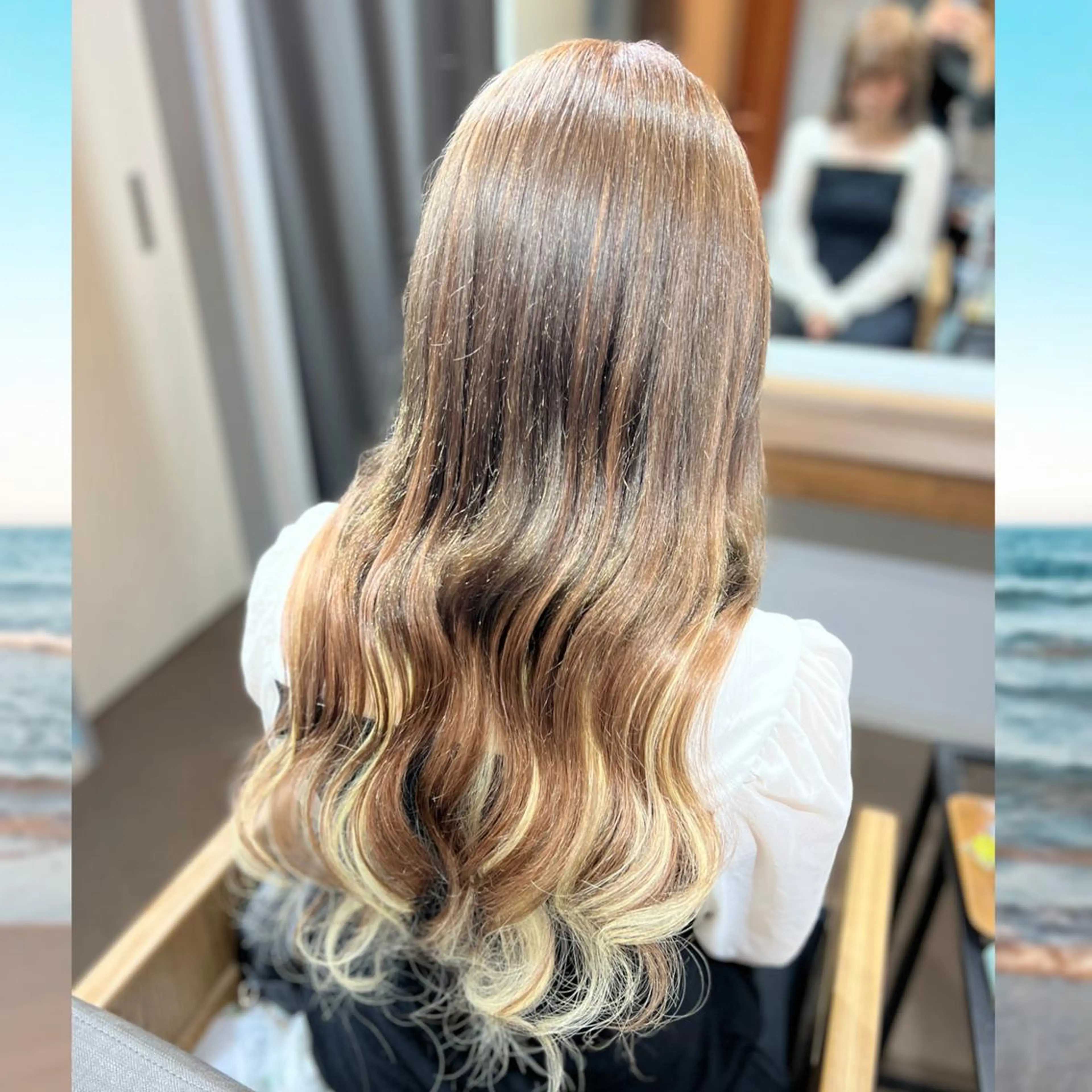 ロング 🎀羽エクステ&韓国 ヘア大人気♡mi🌙のヘアスタイル