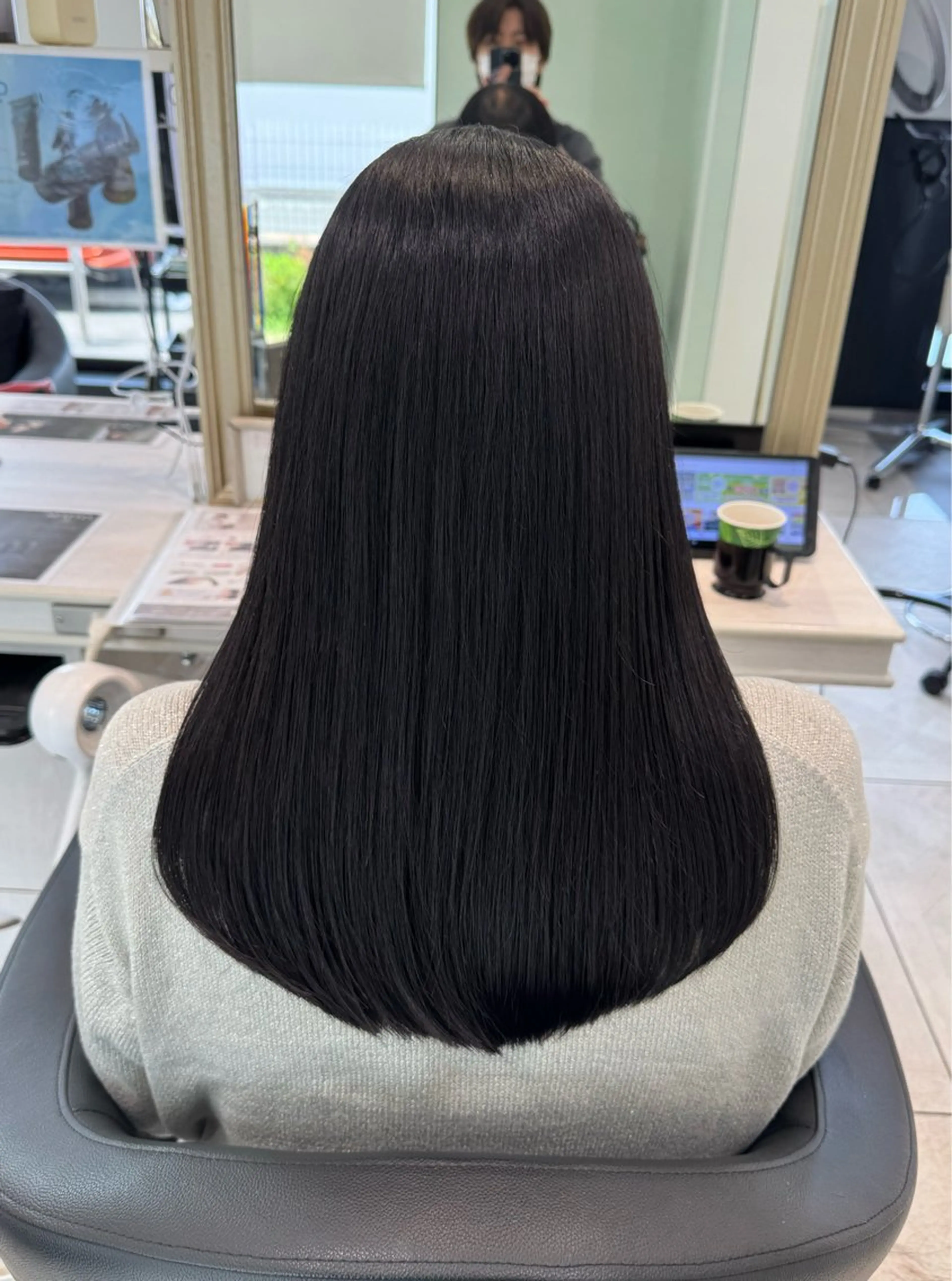 ロング 髪質改善 縮毛矯正 カット 縮毛矯正 トリートメント 【縮毛矯正特化】 渡邉敦也のヘアスタイル