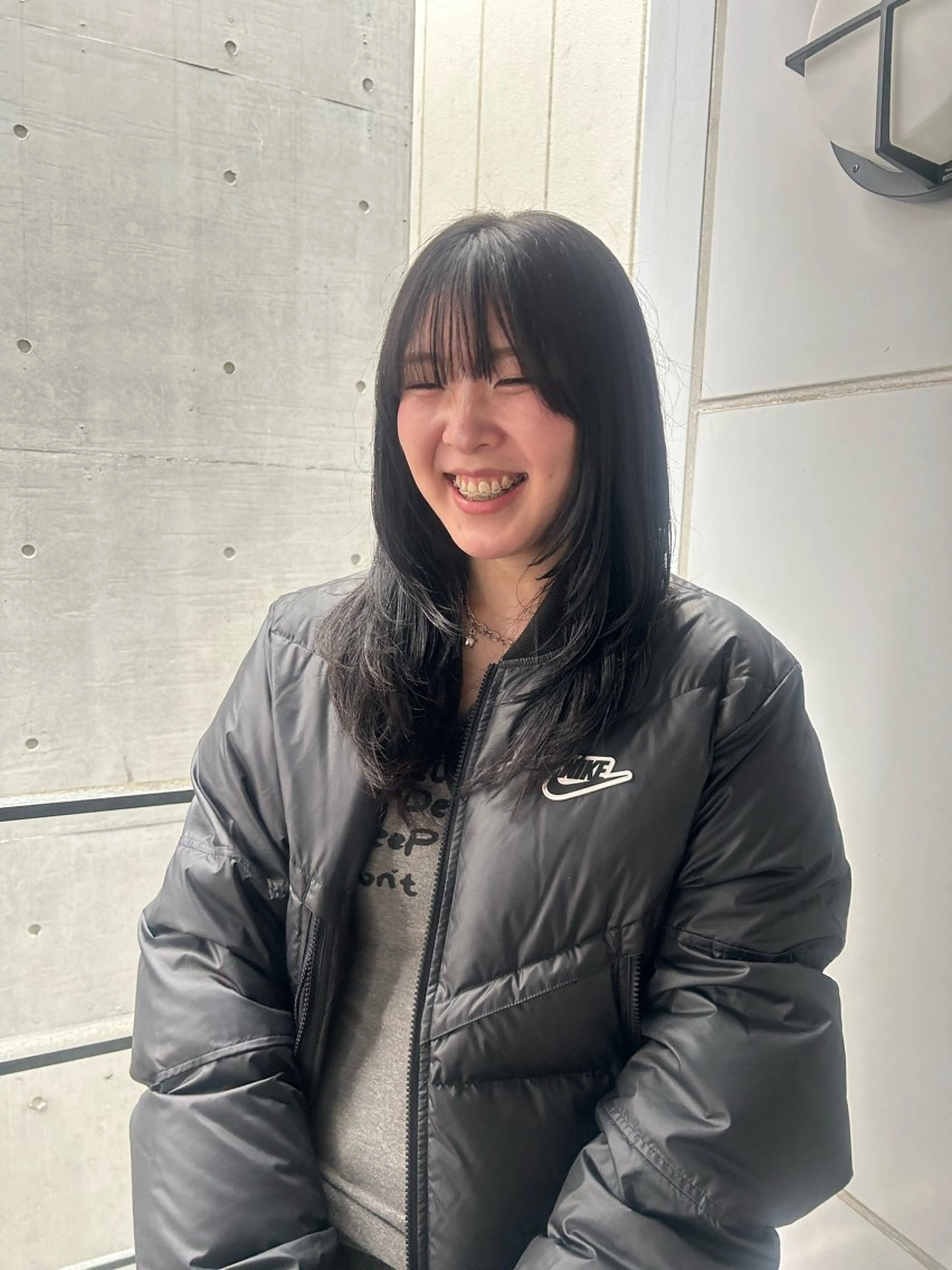 ロング カラー 黒髪 レイヤーカット yumeka🩶ボブ 暖色/透け感カラーのヘアスタイル