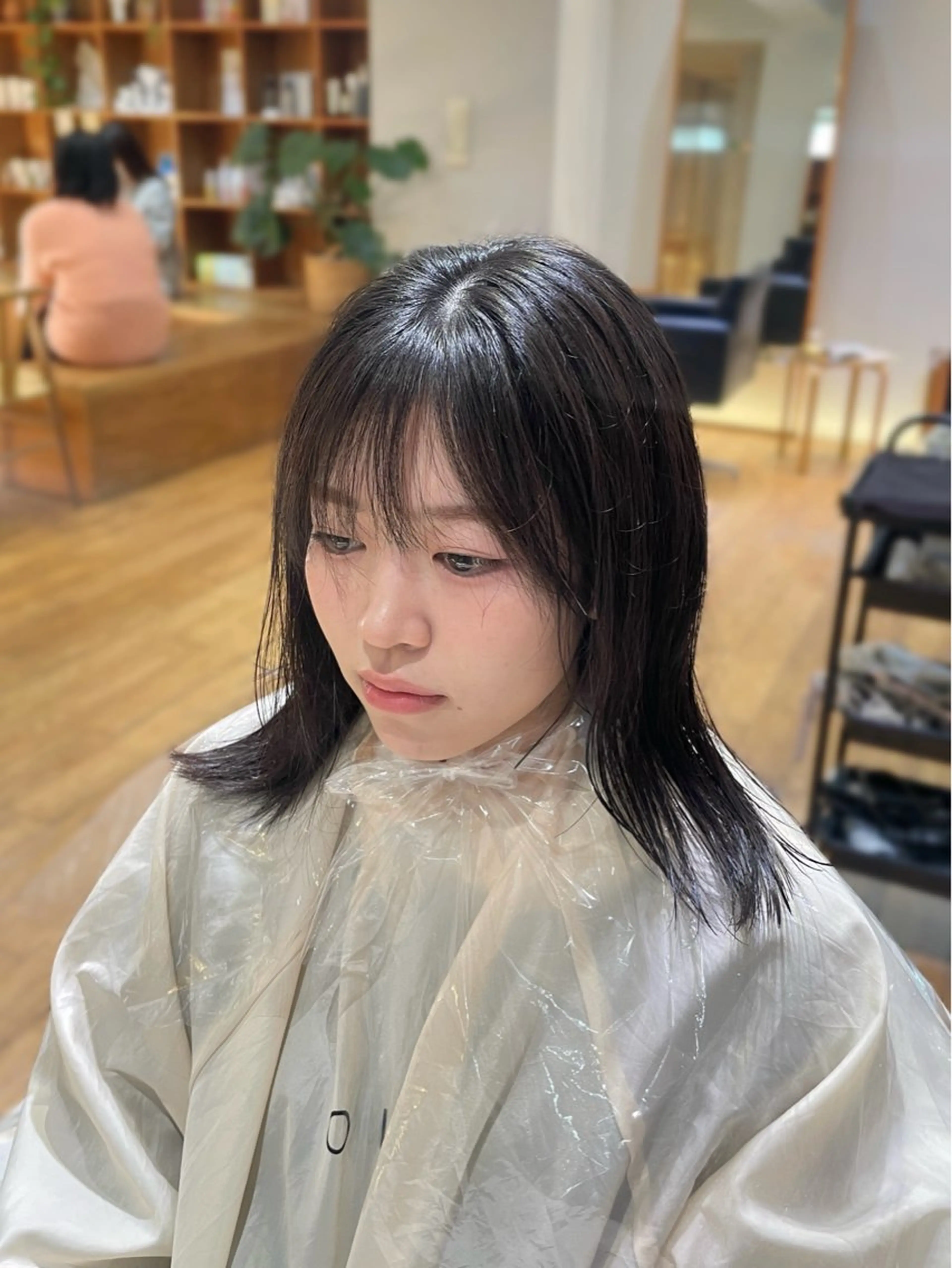 ミディアム パーマ 縮毛矯正 縮毛矯正/レイヤー 🌙ひかるのヘアスタイル