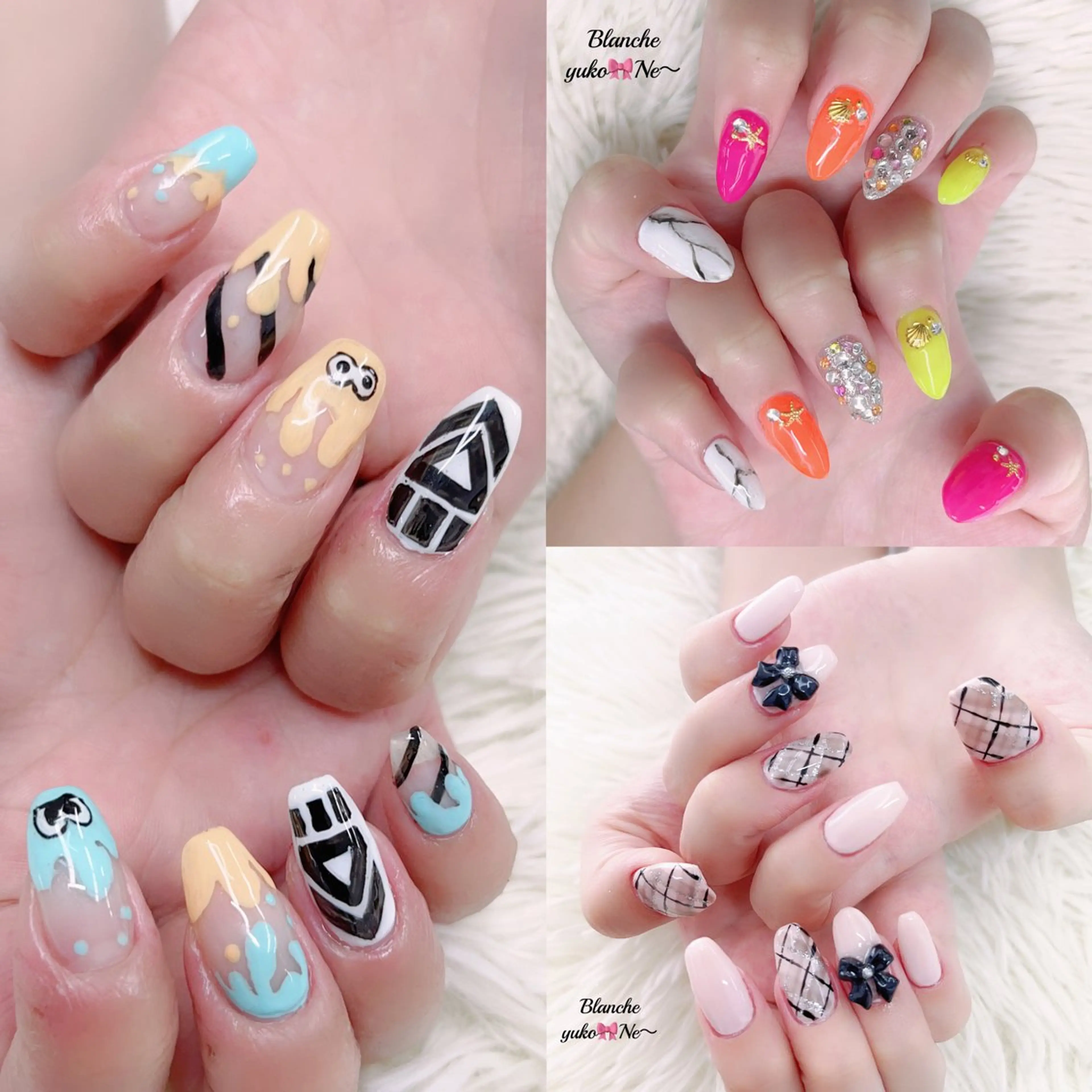 持ち込みデザインネイル💅6500円​〜​　パーツ、デザインでプラスになります。ご予約時に、デザインを送ってください。の写真