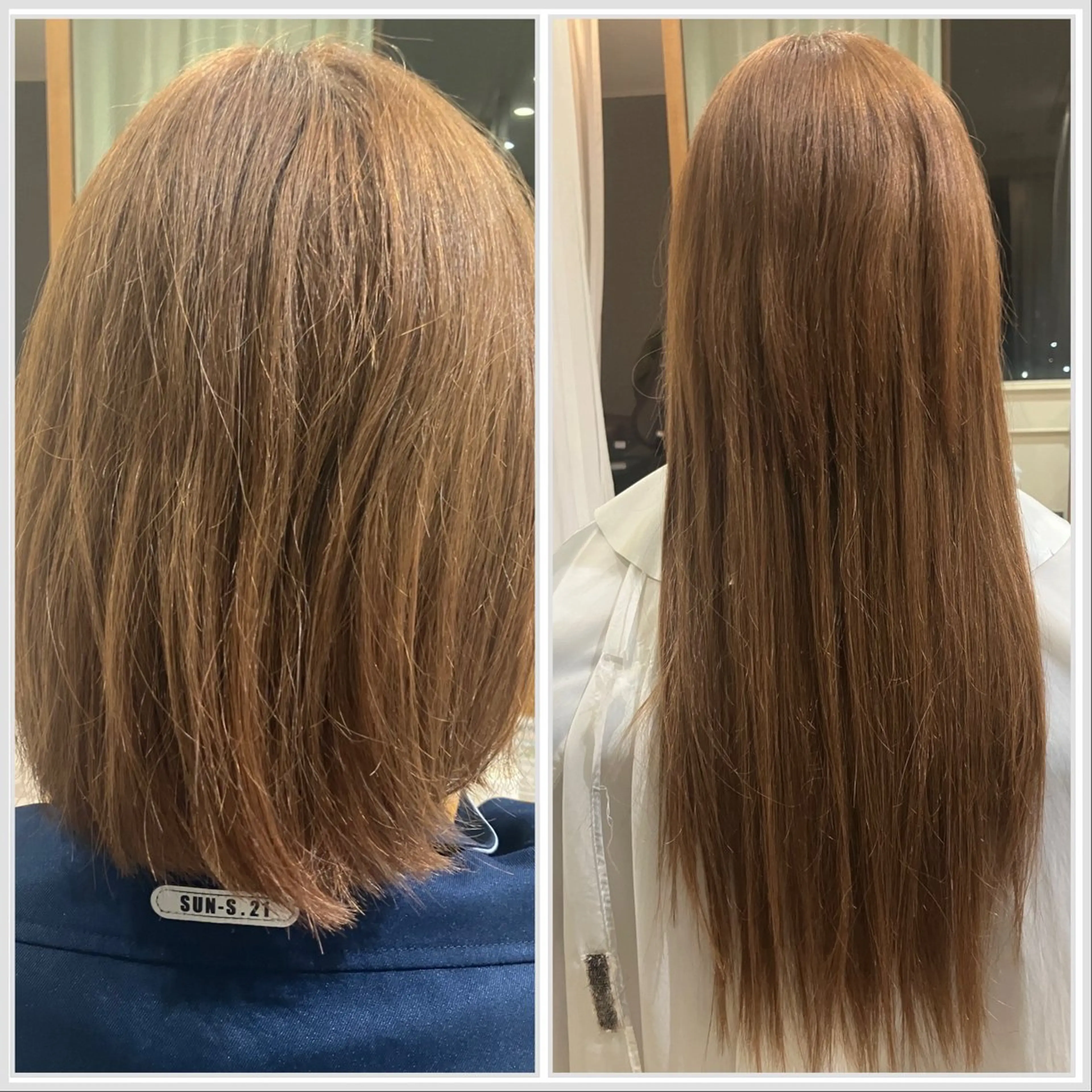 ミディアム エクステ エクステ エクステブリーチ矯正 griFFicaのヘアスタイル