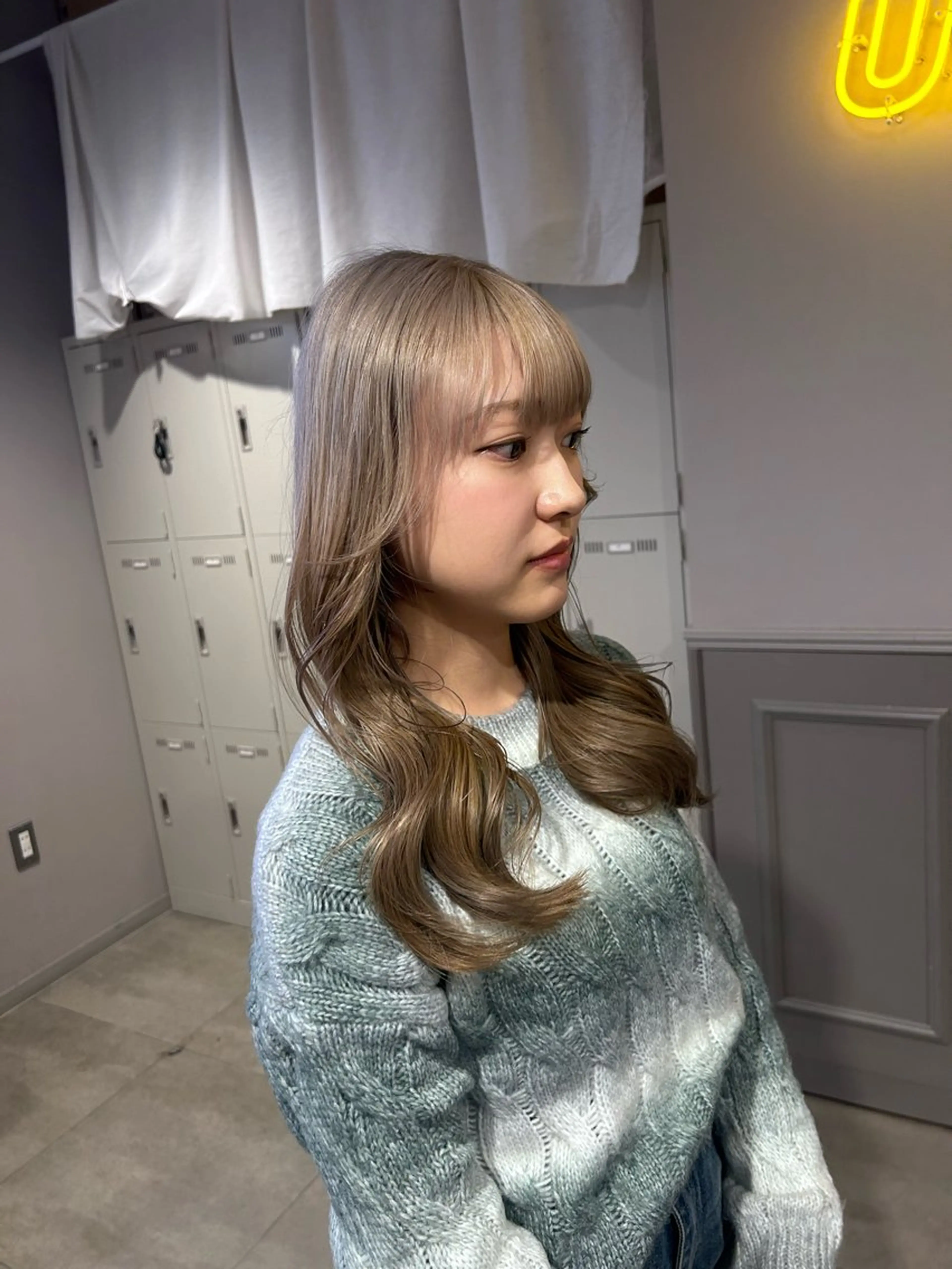 ロング カラー パーマ ヘアアレンジ メンズ ブリーチなしカラー/ ブラウン/レイヤーのヘアスタイル