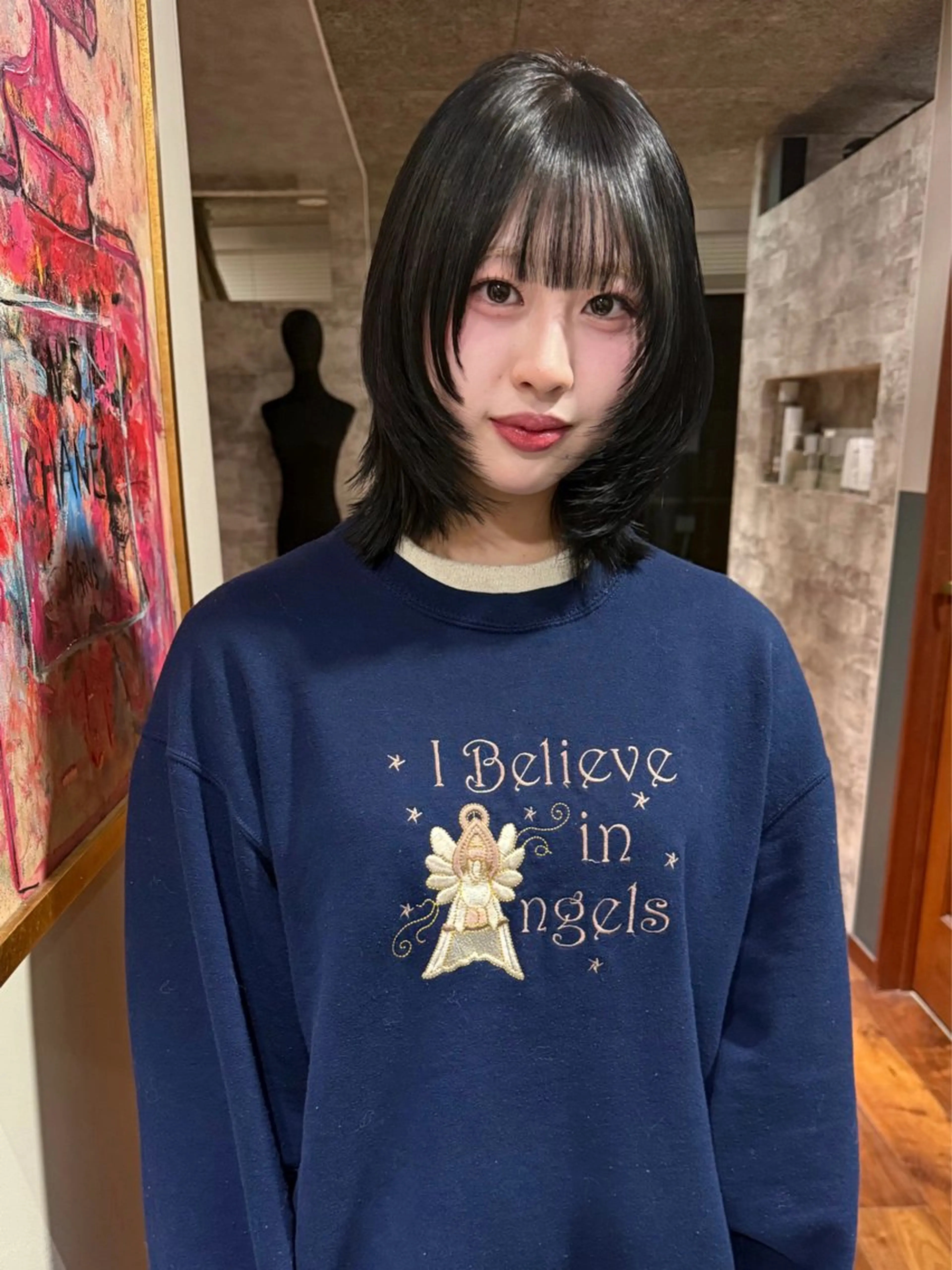 ミディアム カラー カット ヘアカラー トリートメント mai / linoah˚✧のヘアスタイル