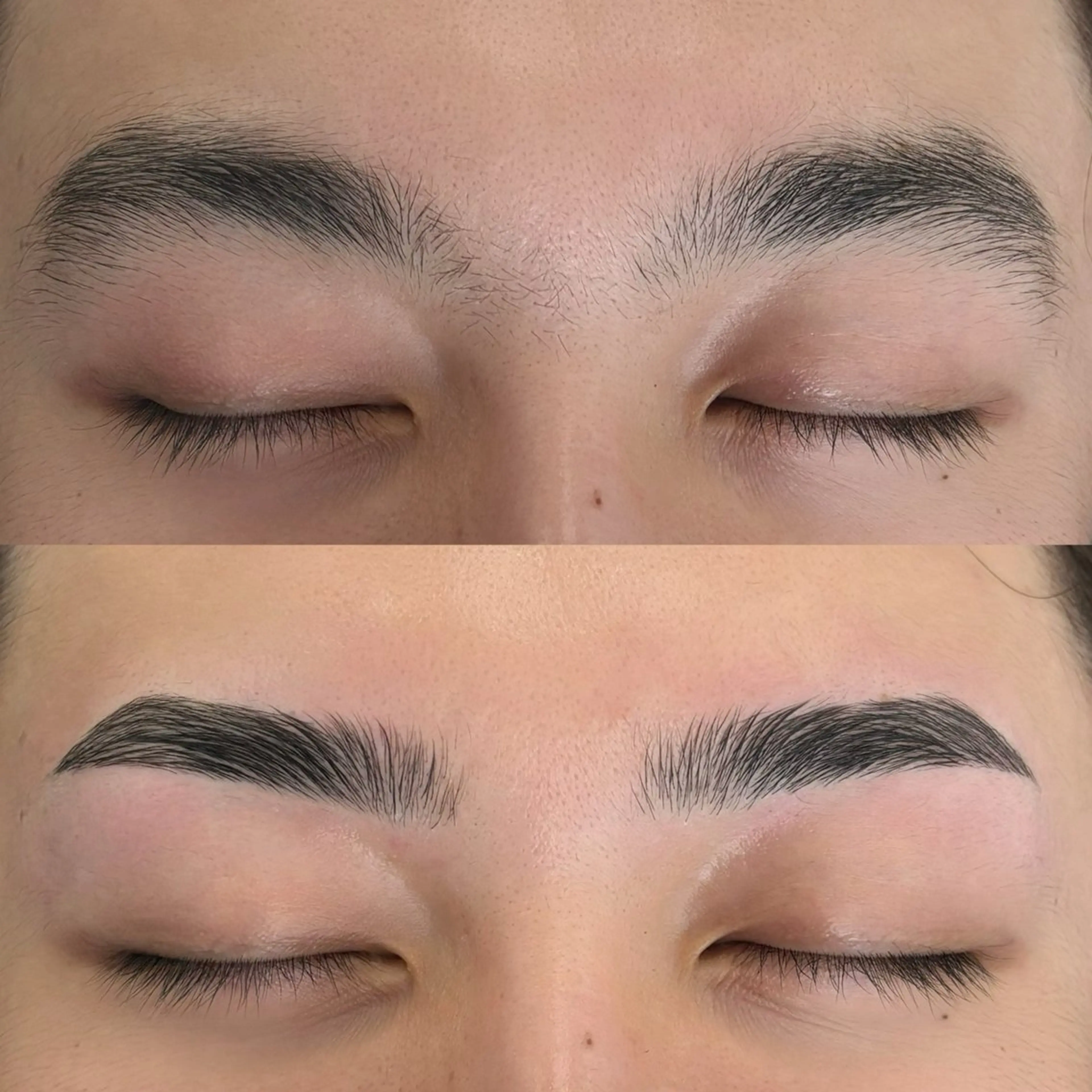 【毛流れ矯正】全体パーマ+眉毛デザイン+WAX脱毛+カット+毛抜き+間引きの写真