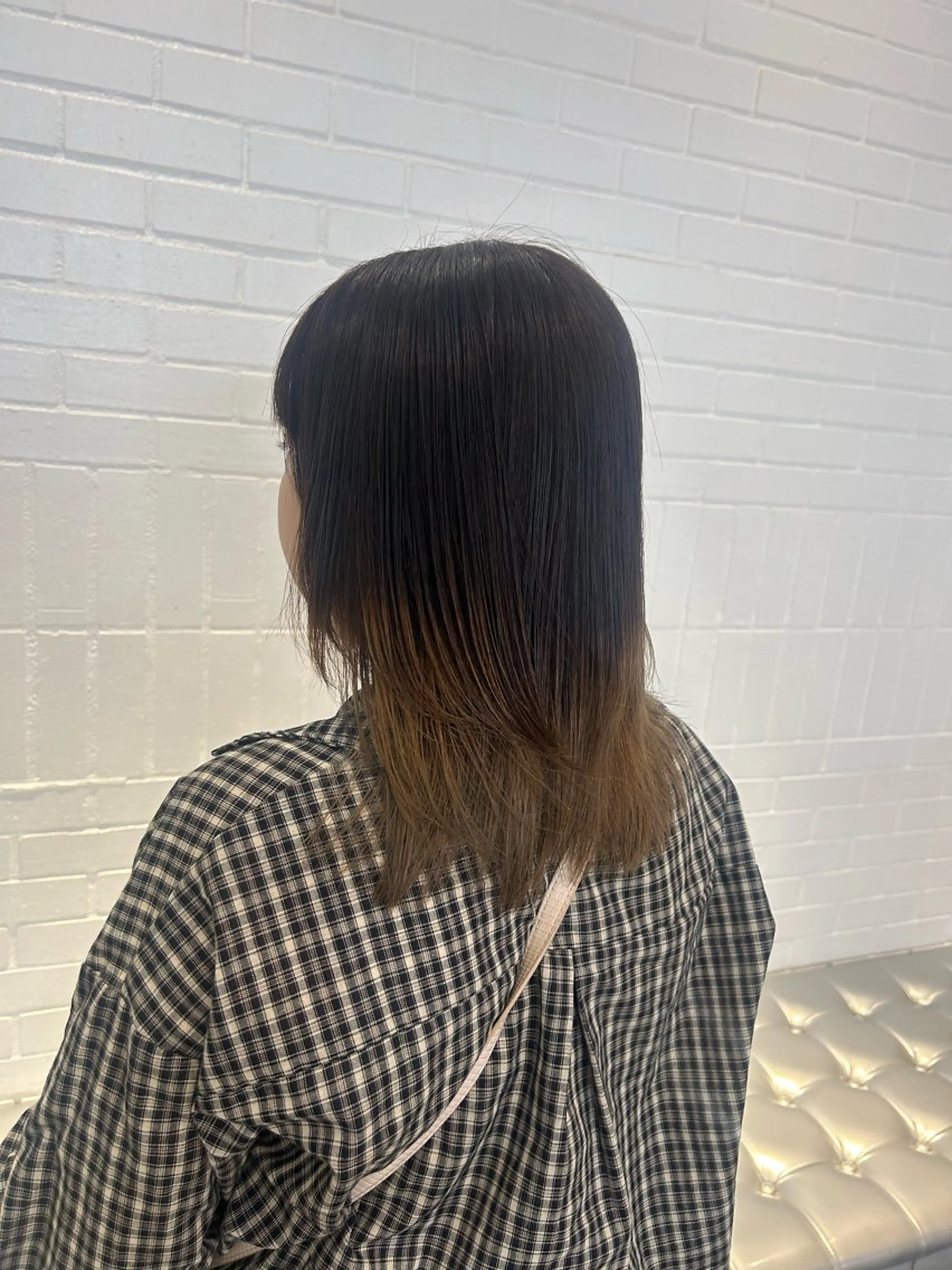 ミディアム カラー ヘアアレンジ ヘアカラー 🎀ハイトーン×艶髪 🎀さや 💜のヘアスタイル