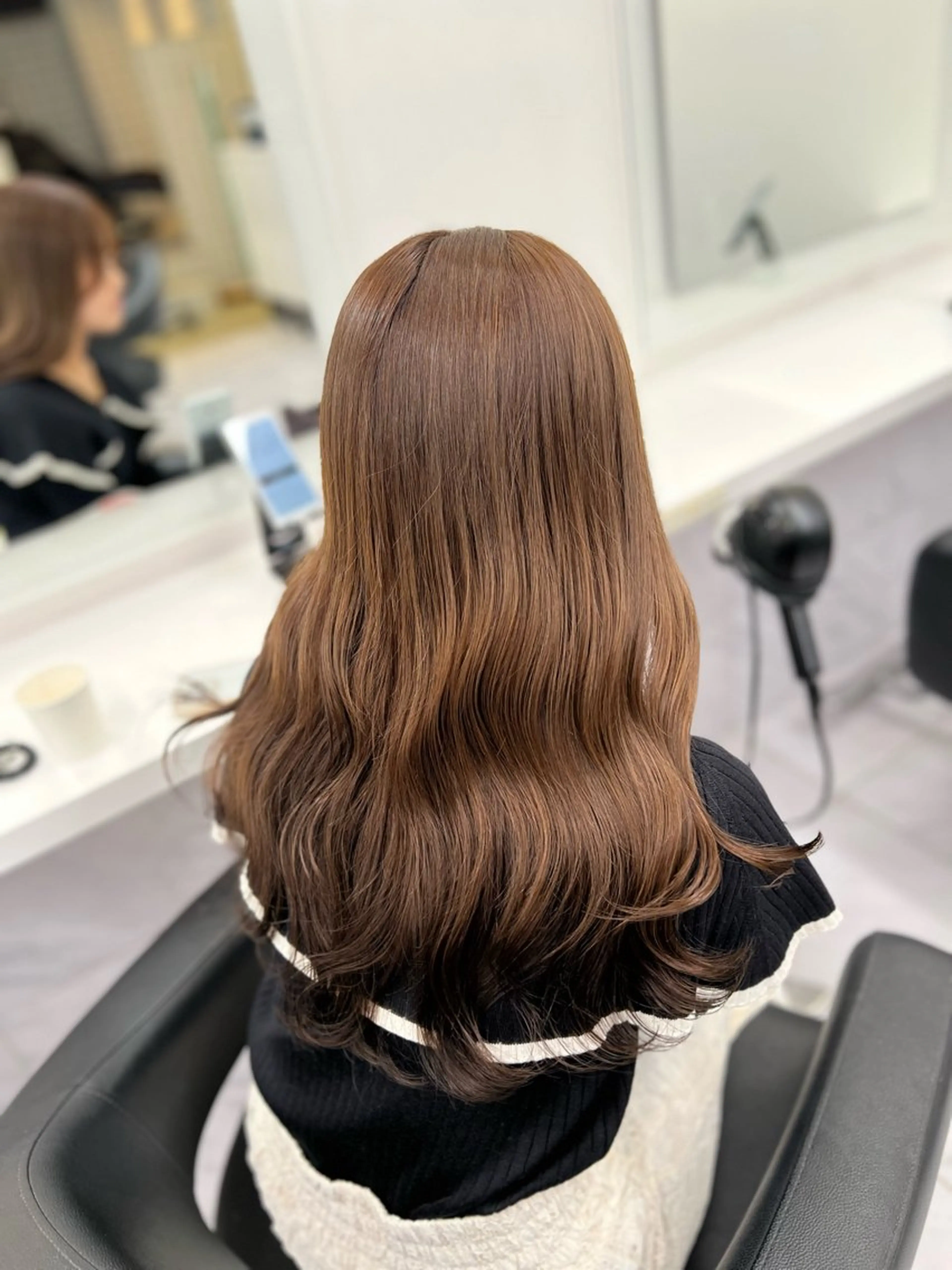 ロング カラー ヘアカラー トリートメント 韓国レイヤーカット /REIのヘアスタイル