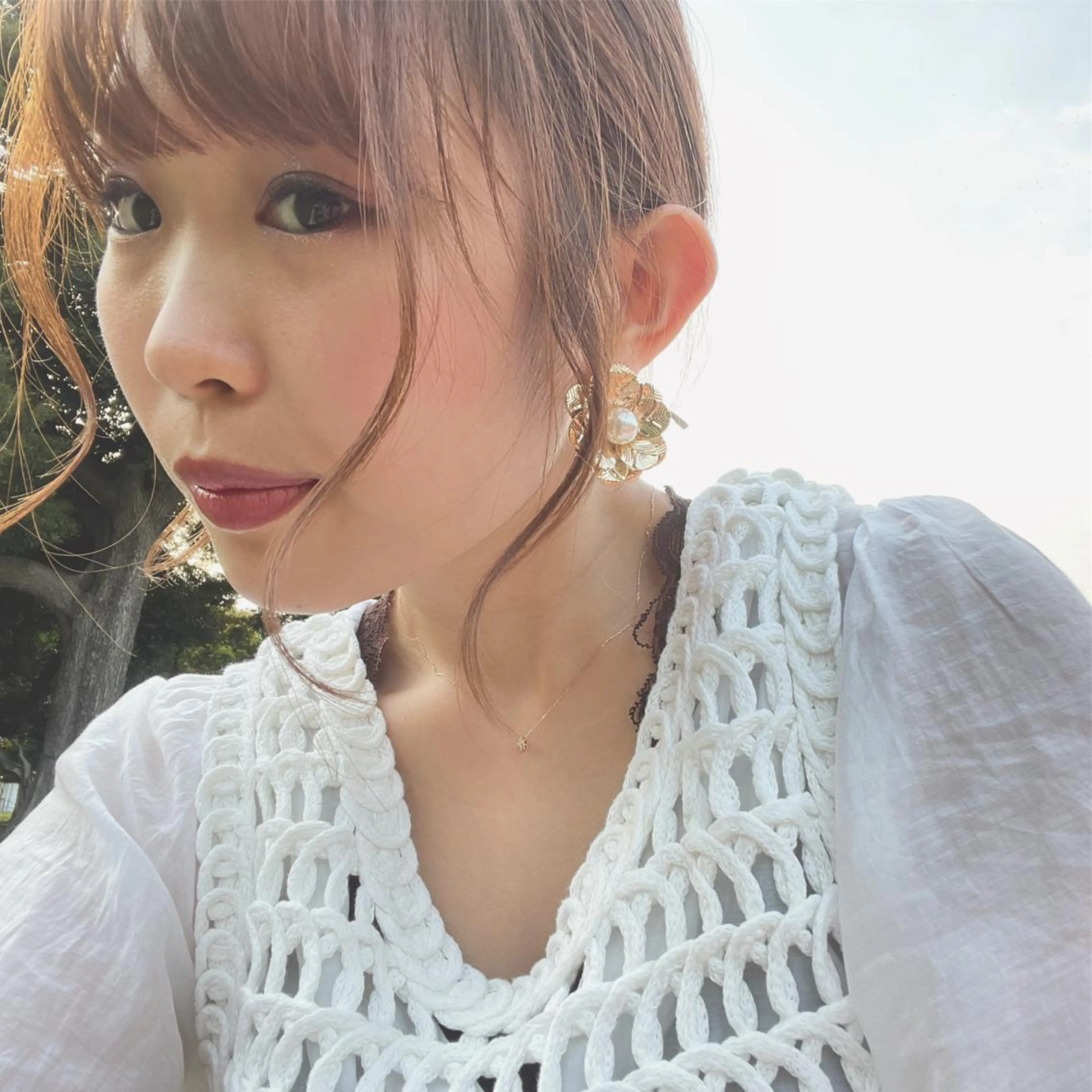 セミロング カラー ヘアアレンジ ヘアカラー ハイトーンピンク🍑 ブリーチ🍑RINAのヘアスタイル