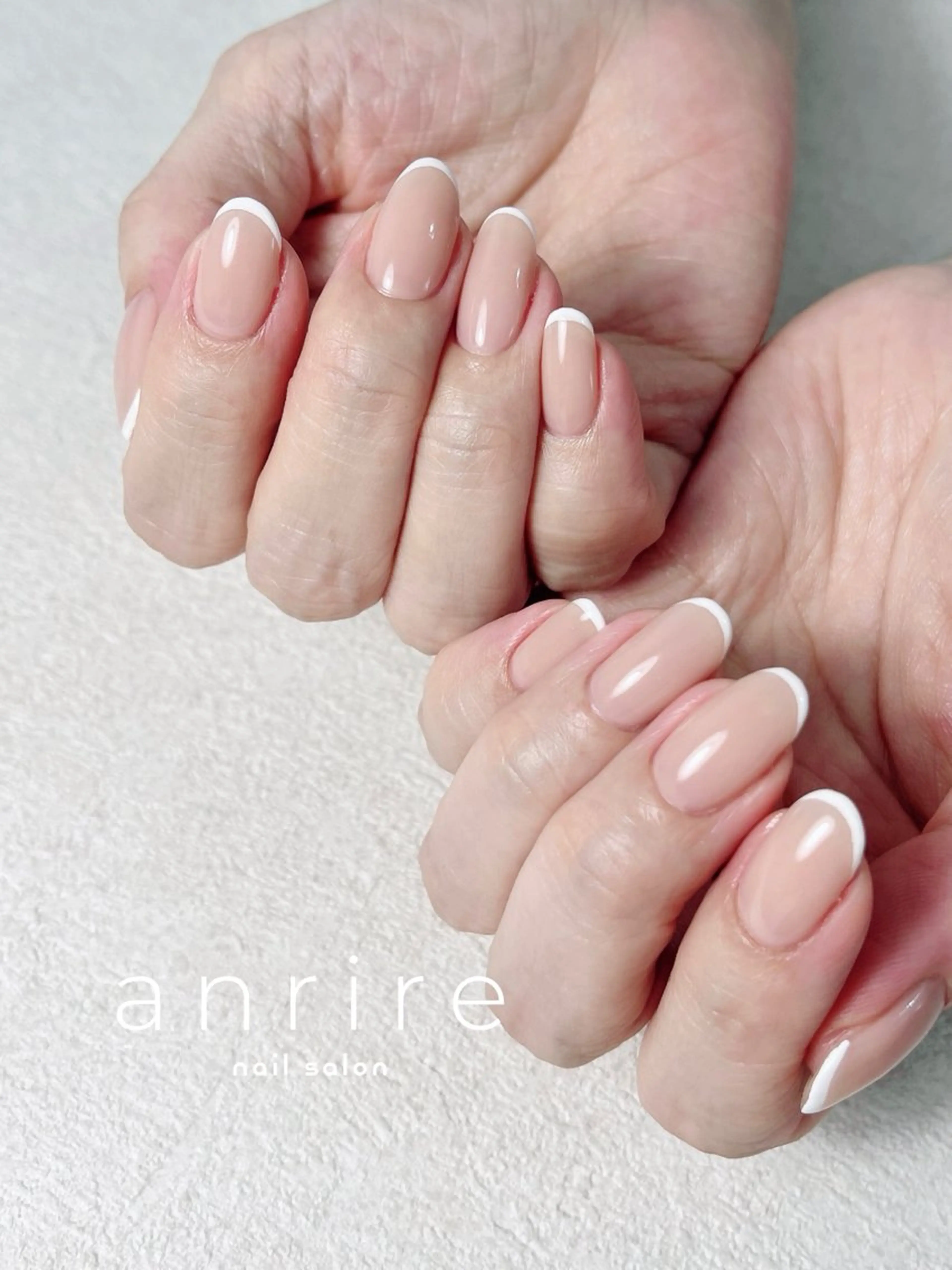 ネイル フレンチネイル ジェルネイル オフィスネイル パラジェル シンプルネイル ハンドネイル nail salon anrire〜アンリール〜所属・nailsalon anrireのネイルデザイン