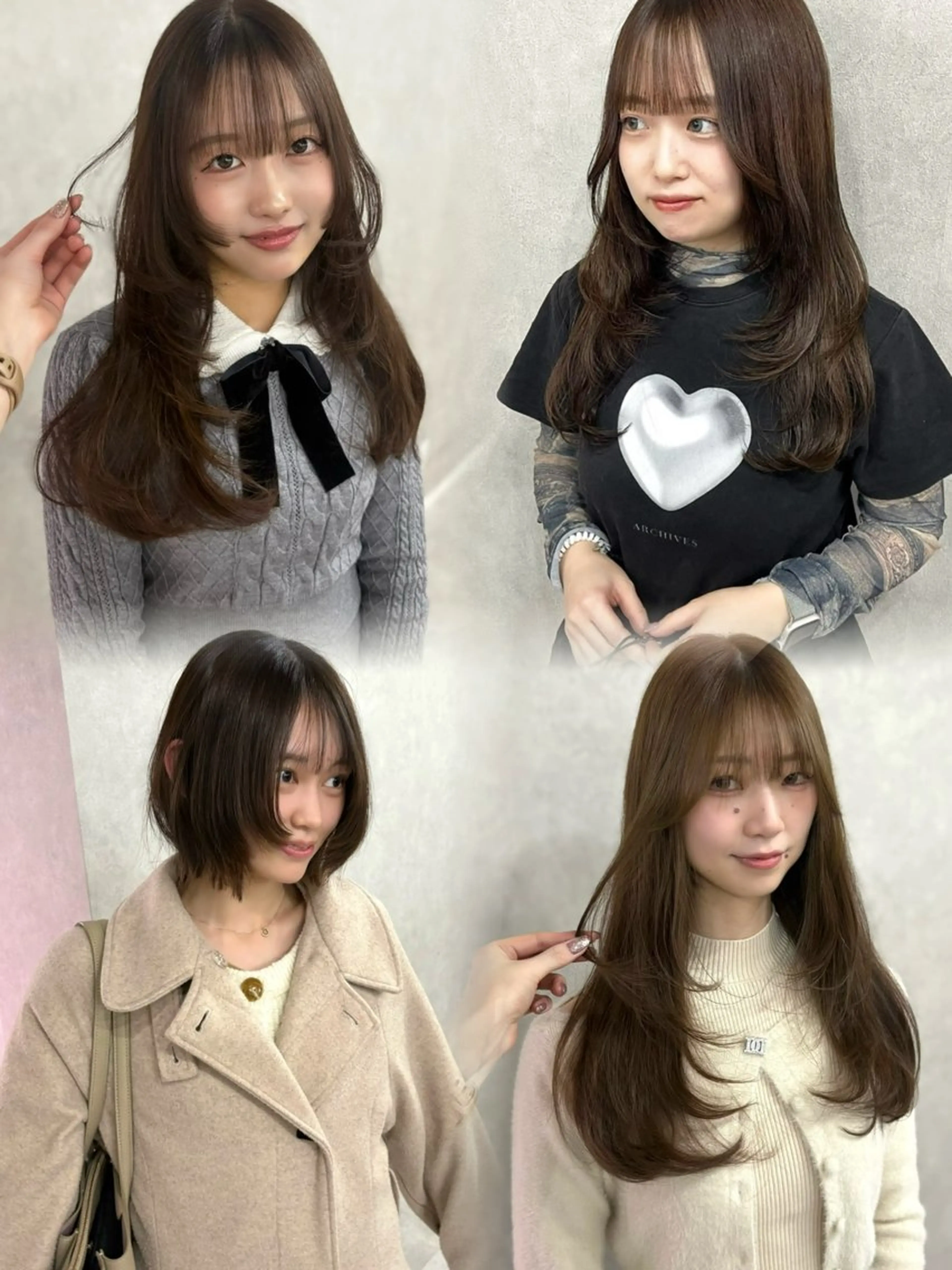 ロング カラー レイヤーカット カット ヘアカラー 盛れる顔まわり✨🎀 レイヤー別所好葉のヘアスタイル