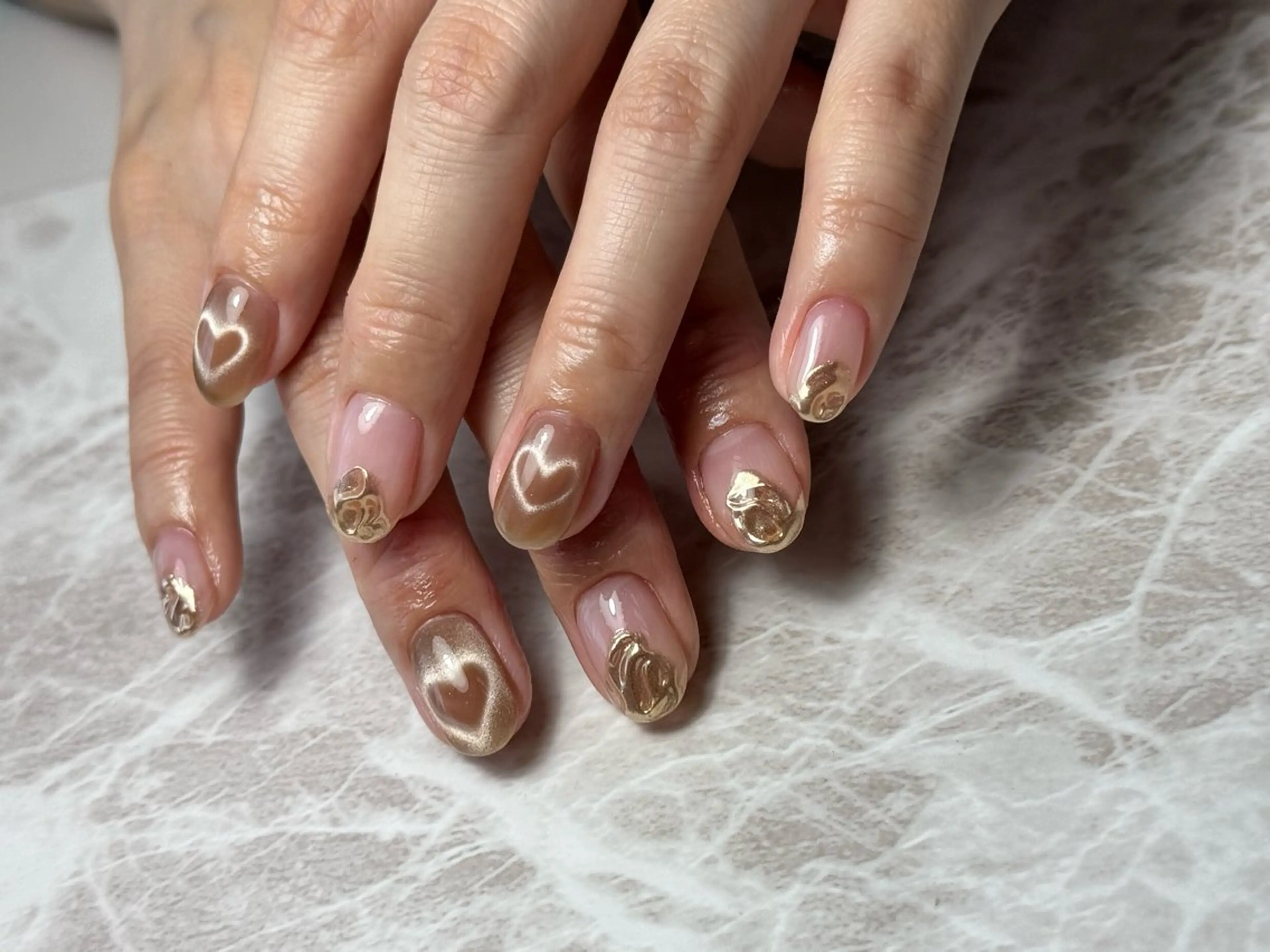 ネイル ハート ハンドネイル フットネイル matao nailのネイルデザイン