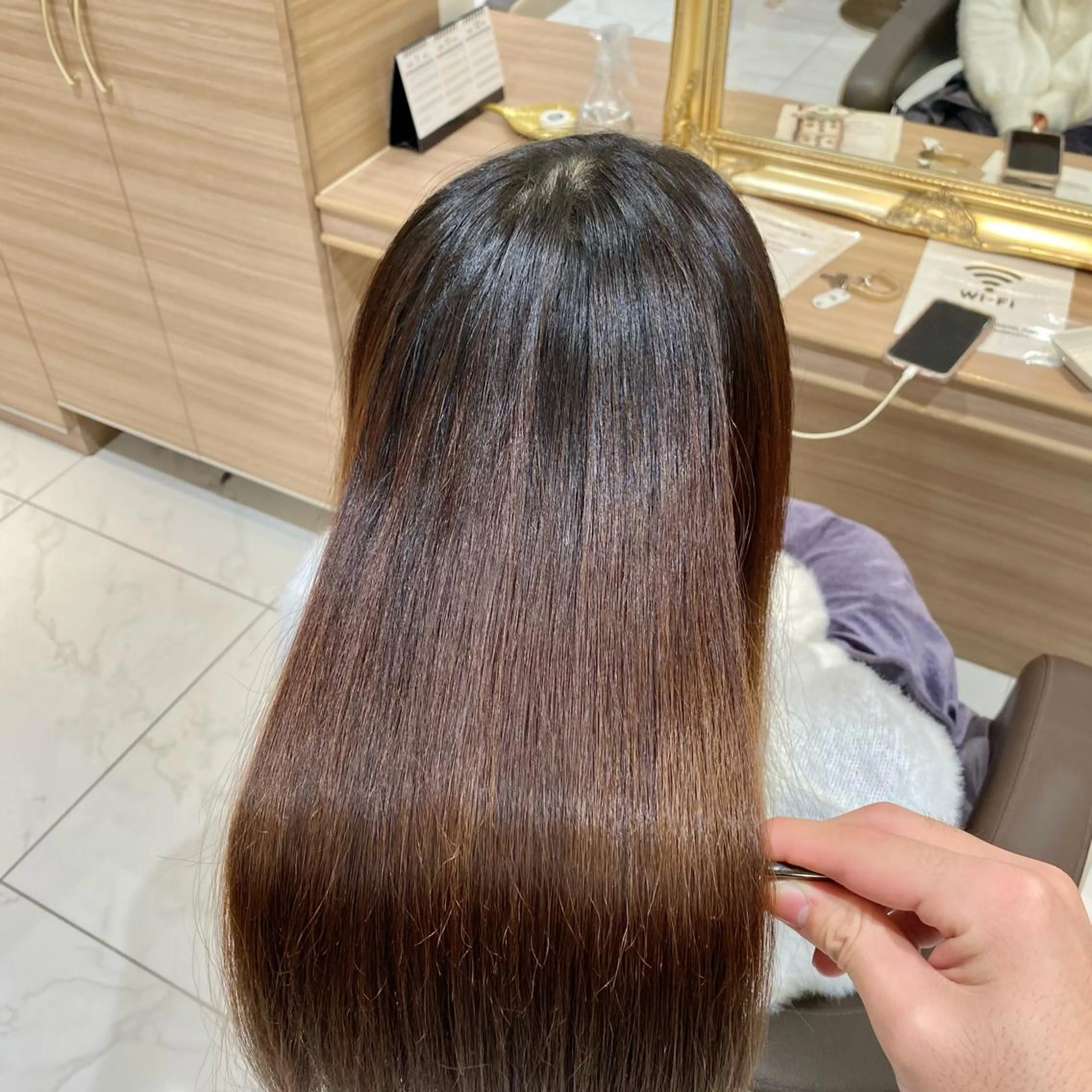 ロング 縮毛矯正 トリートメント ✨美髪／縮毛矯正 講師 ／塚田健✨のヘアスタイル