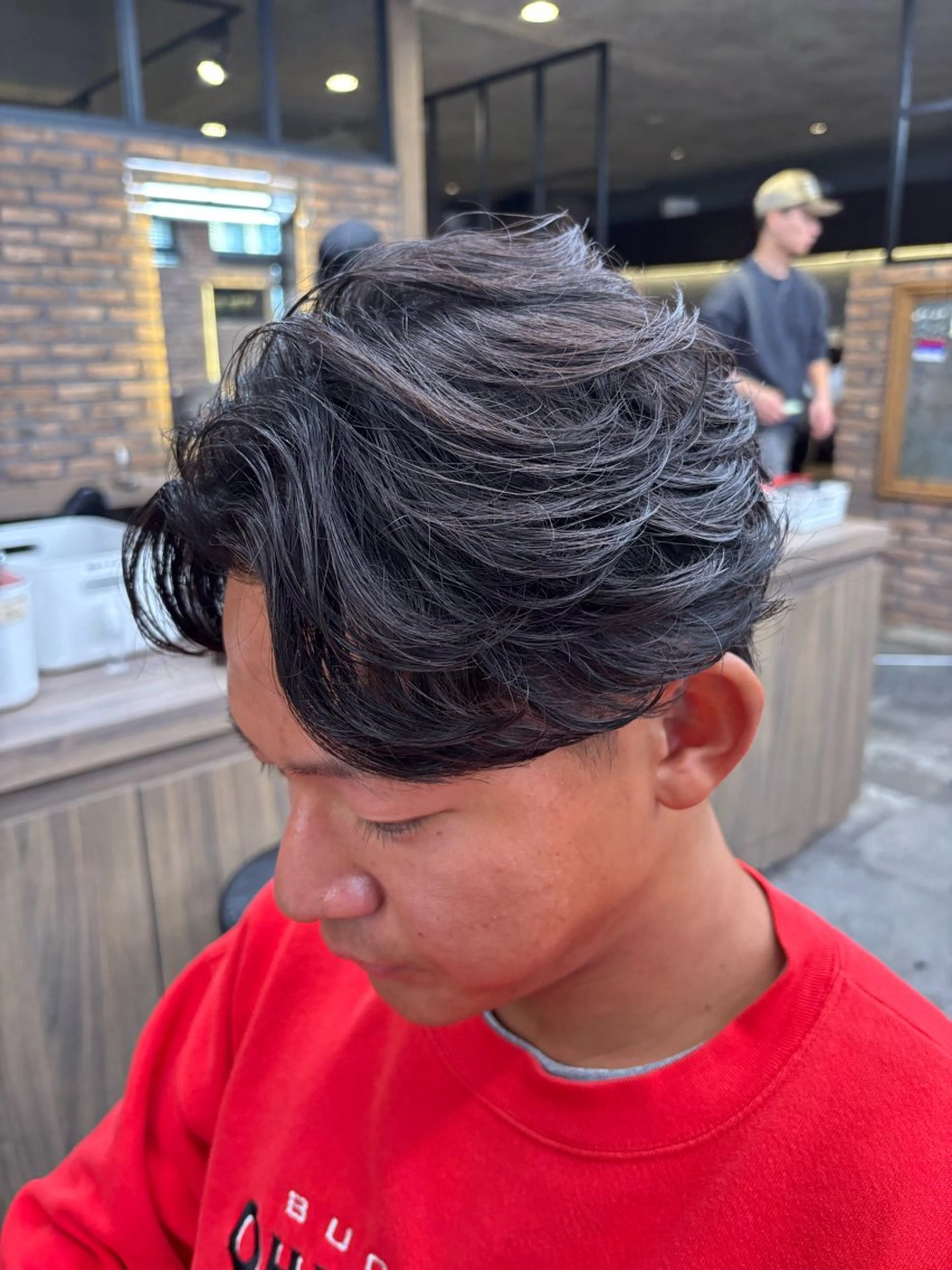 メンズ カット パーマ フェザーパーマ職人 🪽yutoのヘアスタイル