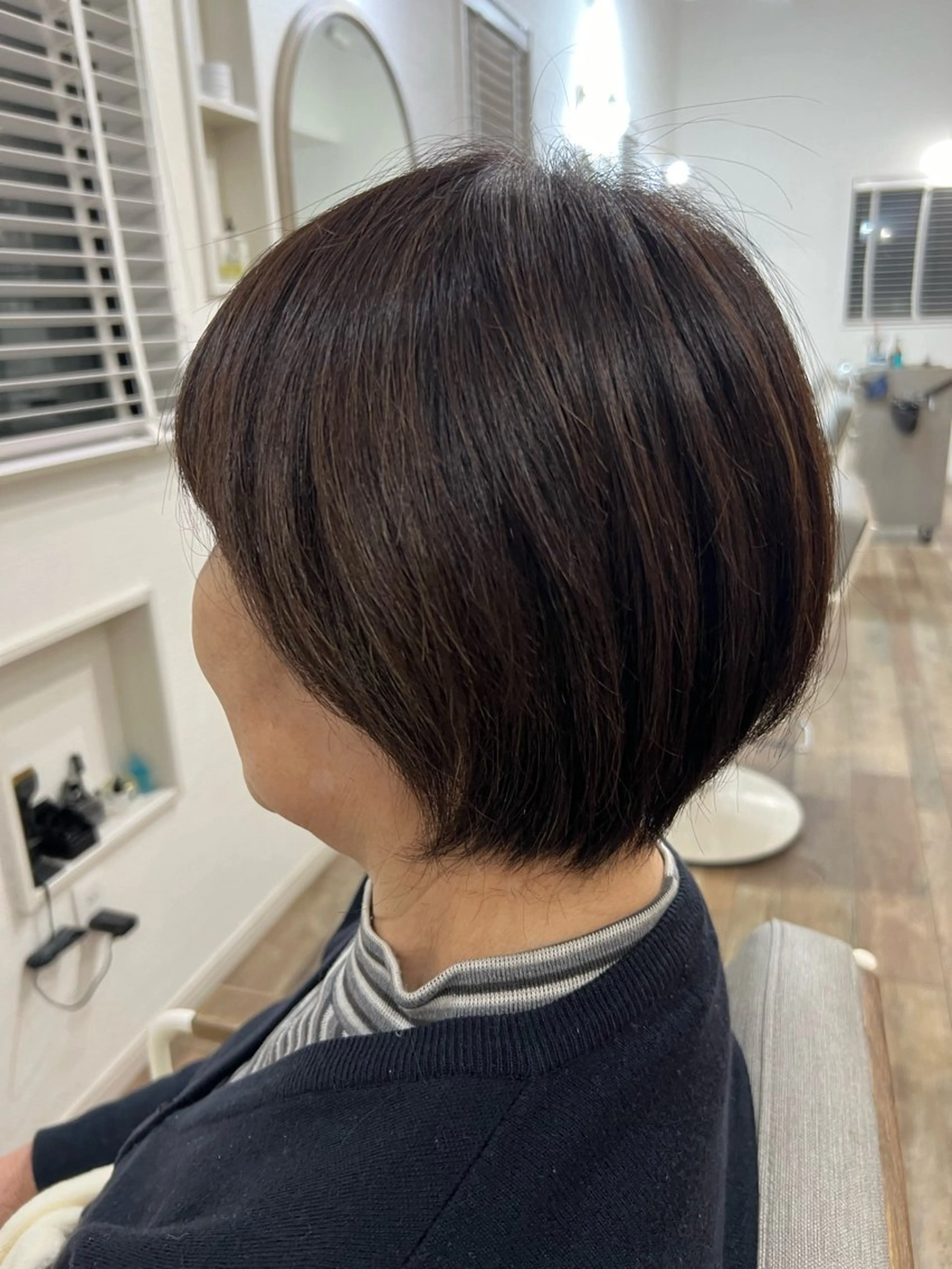 ショート 顔周りカット 似合わせ／ショート 菊田のヘアスタイル