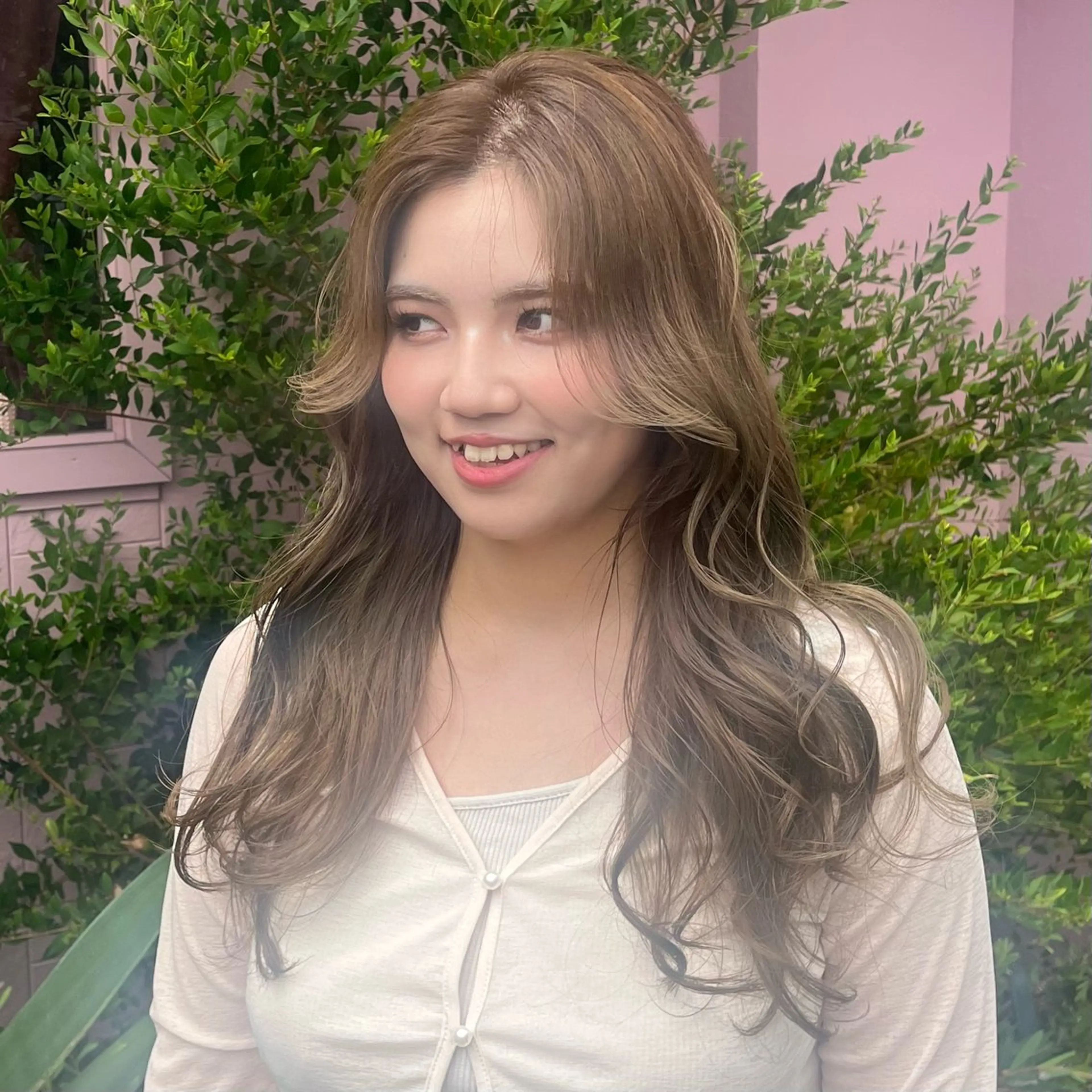 ロング カラー カット ヘアカラー カラー/韓国レイヤー /ブリーチ/hinaのヘアスタイル