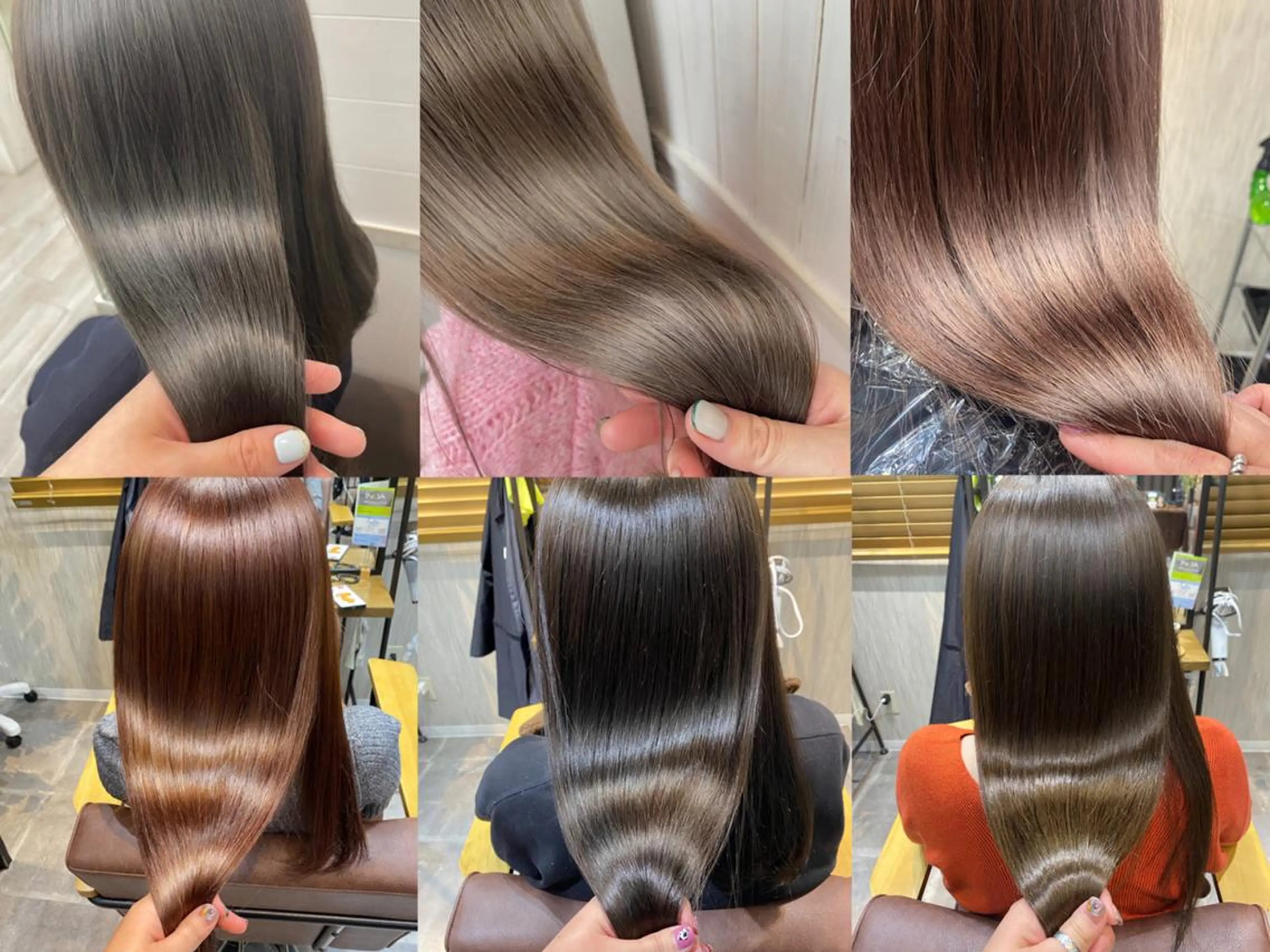 セミロング ヘアアレンジ カラー セミロングパーマ バレイヤージュ ブリーチ ケアブリーチ デザインカラー 癒しの半個室サロン 🌿ROW町田のヘアスタイル