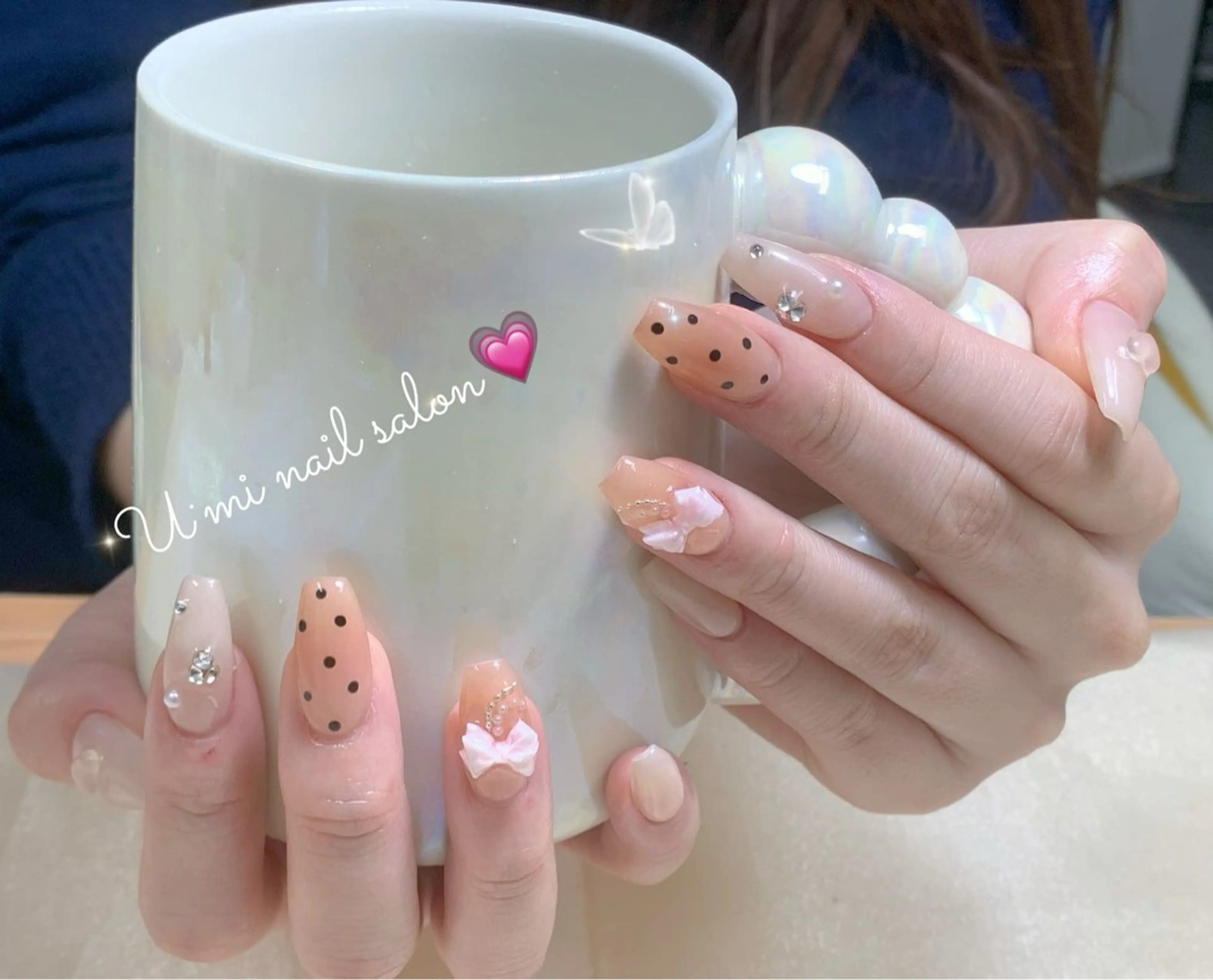 ネイル 持ち込み ハンドネイル Ｕ·Mi nail salon所属・u・mi  上野御徒町パラジェルのネイルデザイン