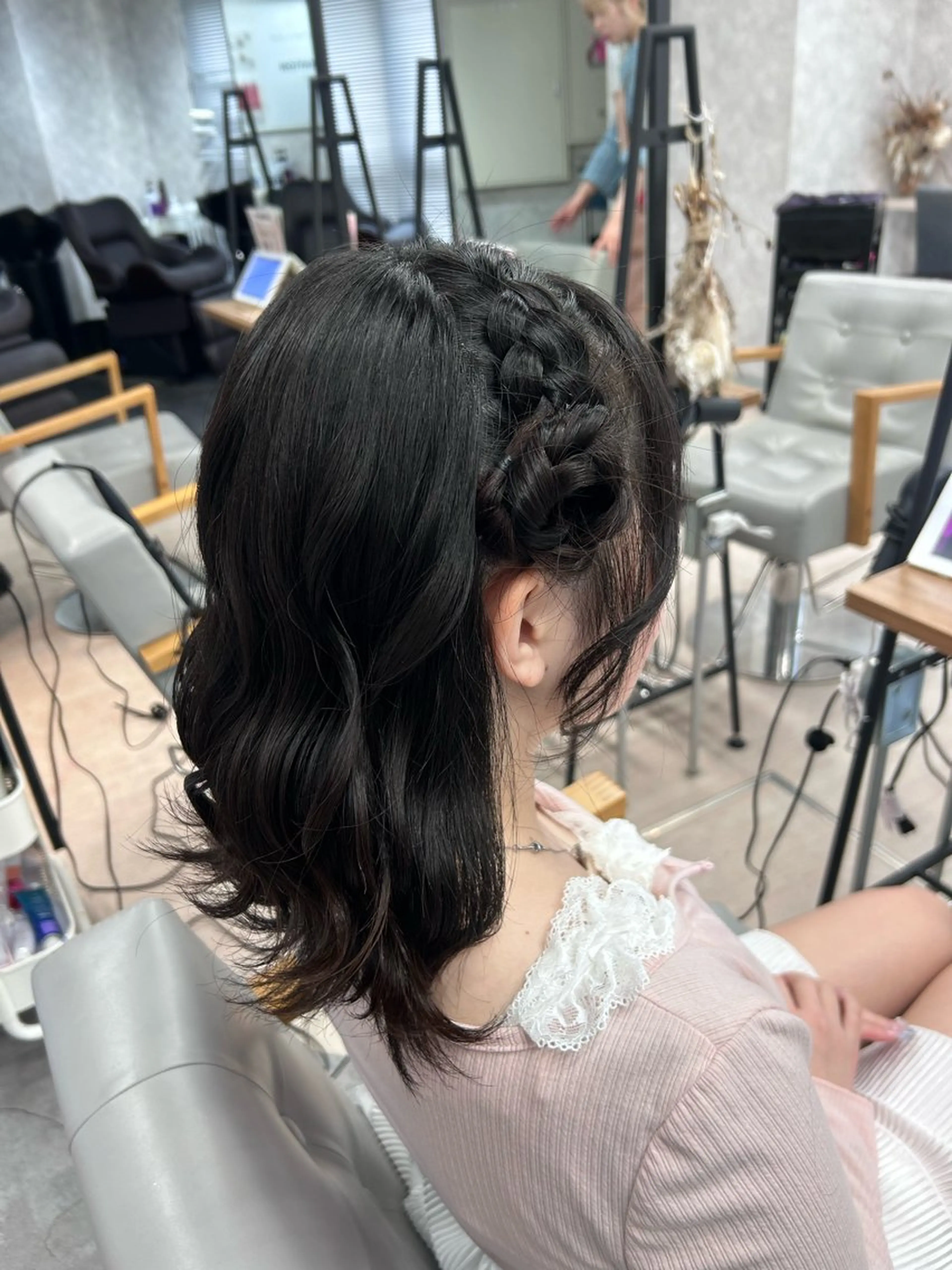 セミロング ヘアアレンジ ヘアセット 💕ブリーチ/ヘアメ 🎀YUUKAのヘアスタイル